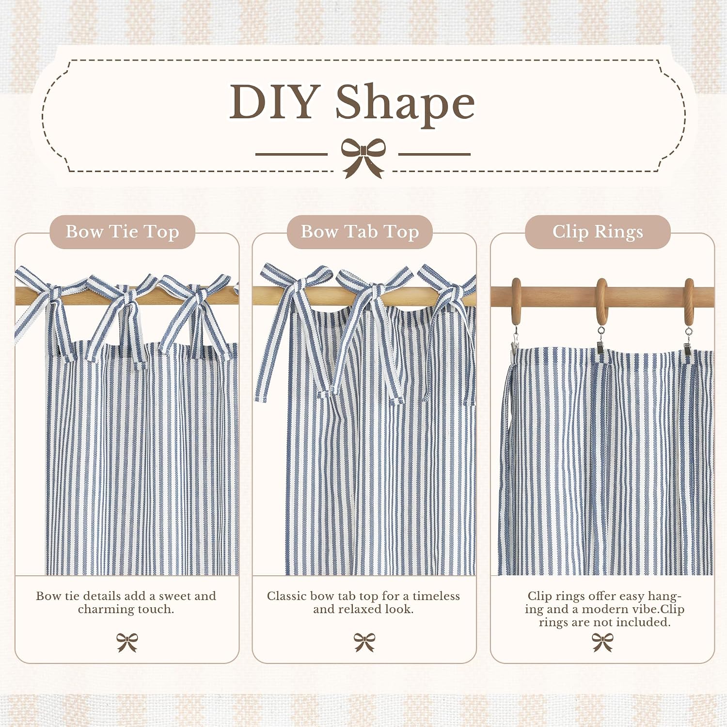 Thumbnail 3 de NICETOWN Oven Skirt Curtain, 31 x 22 Inches