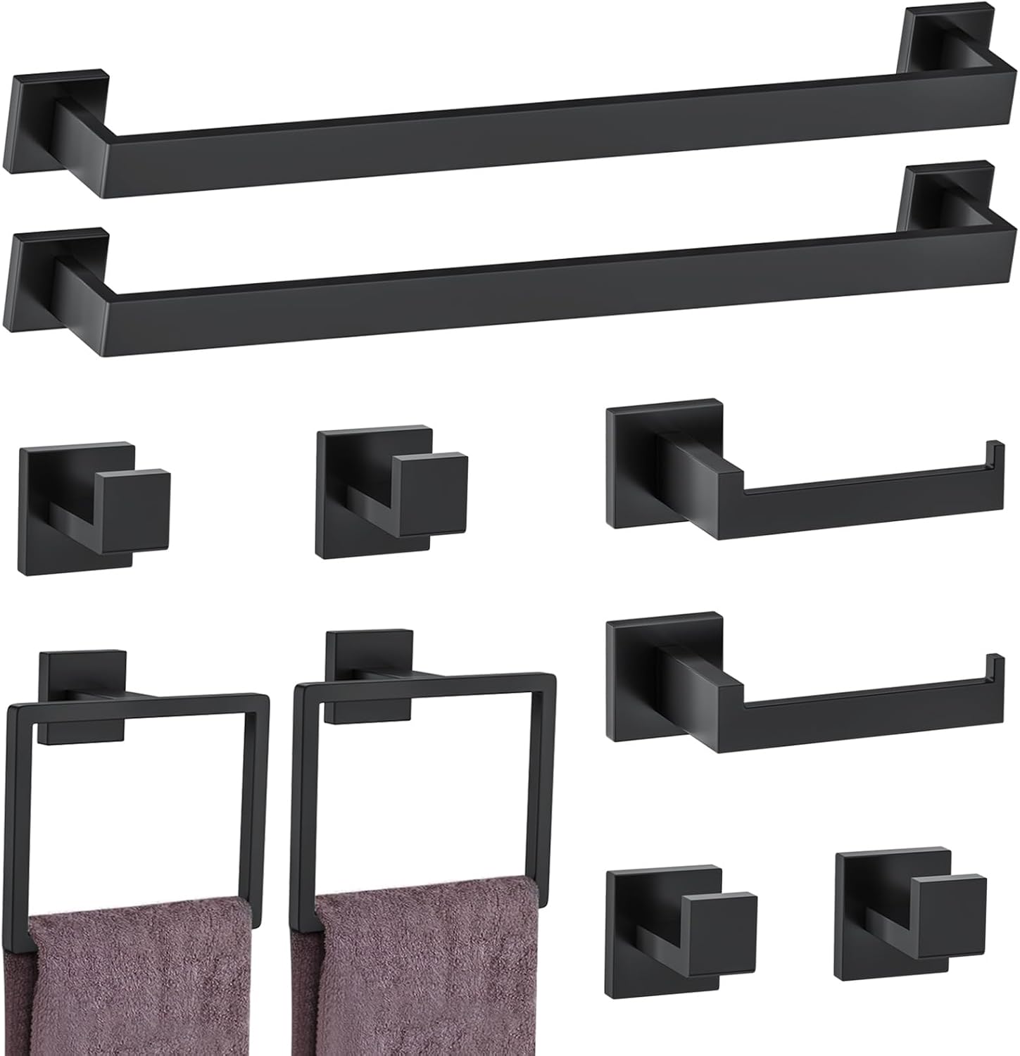 Detalle de Bathroom Hardware Set with 23.6-Inch Towel Bars