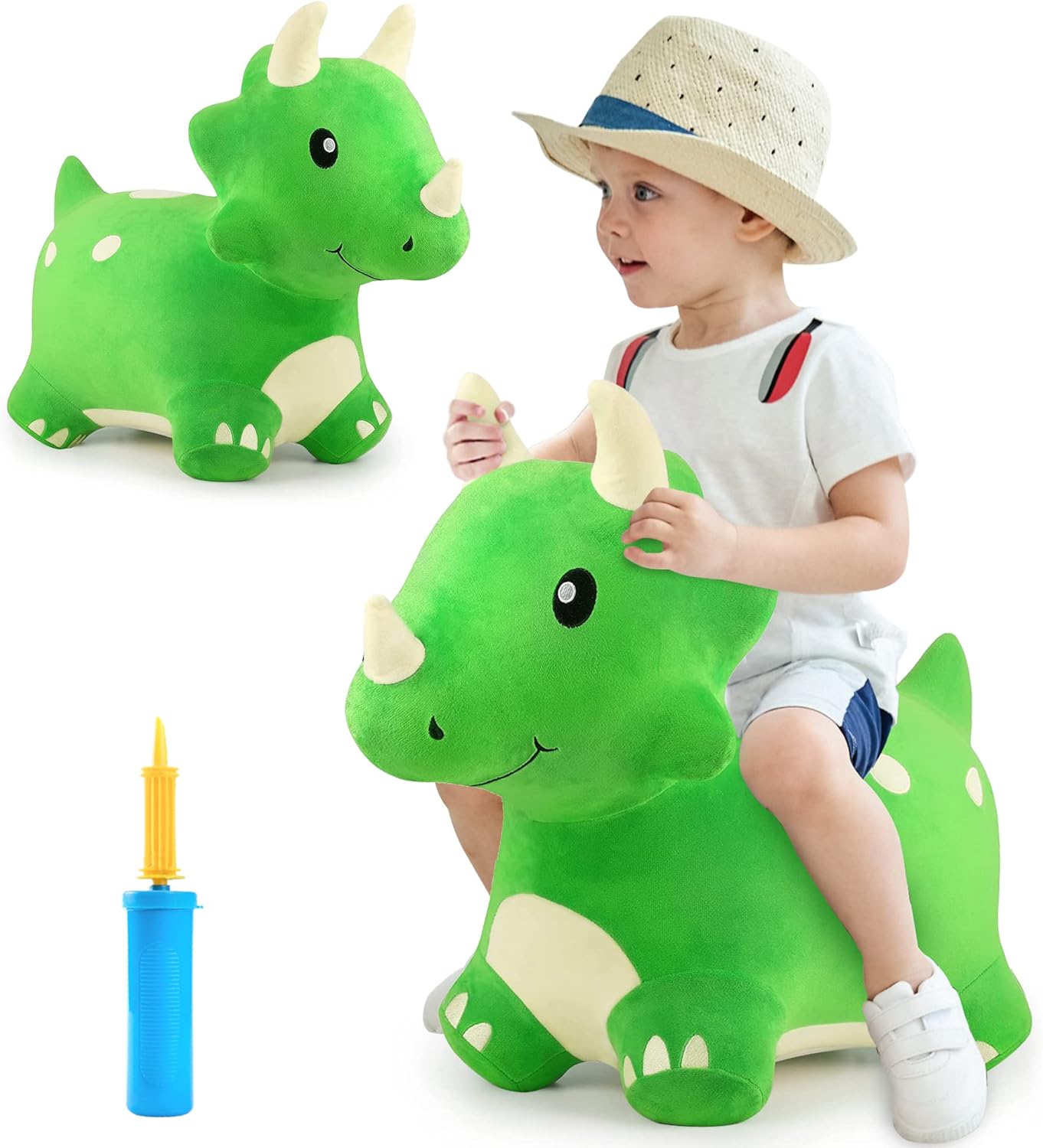 iPlay iLearn Triceratops Dinosaur Hopper 2yr