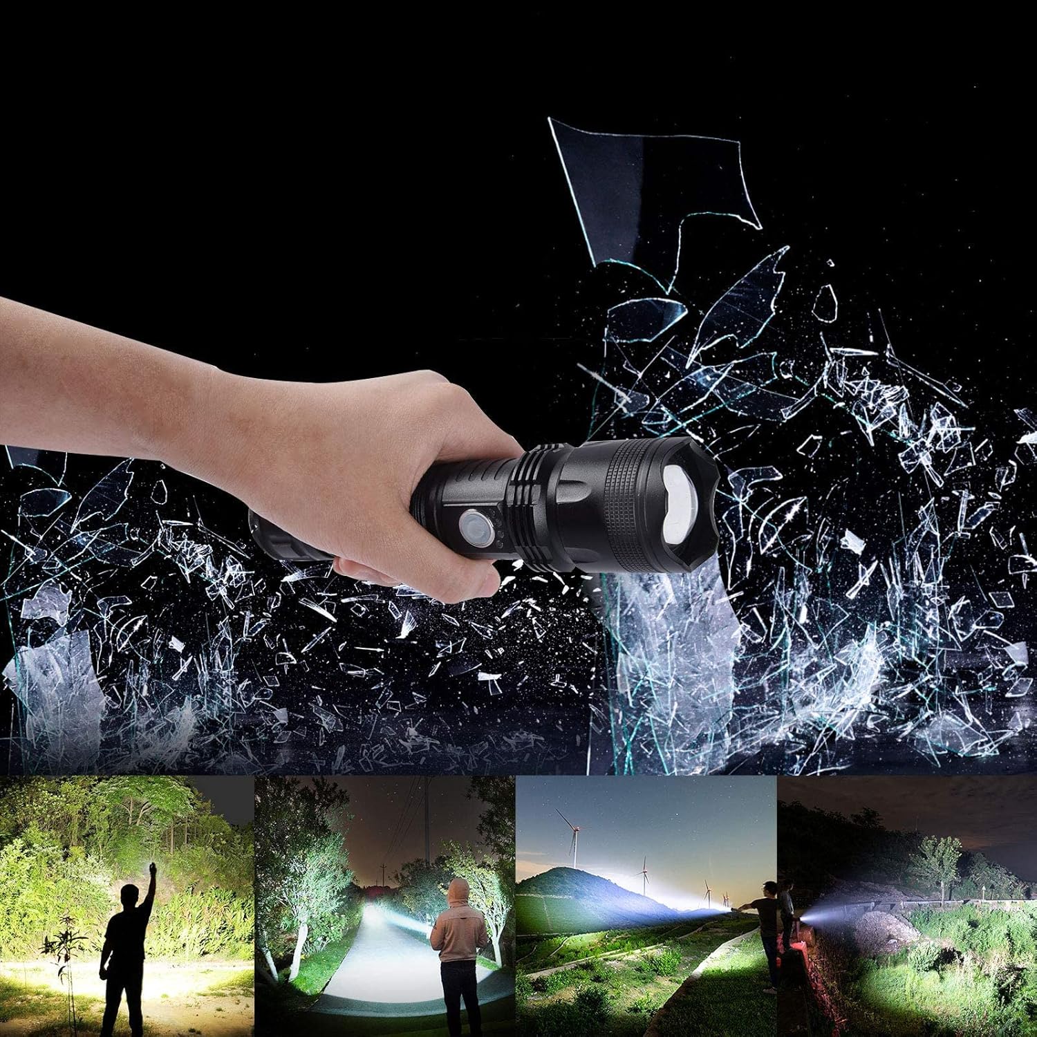 Detalle 2 de BERCOL Rechargeable Flashlight, 5 Modes