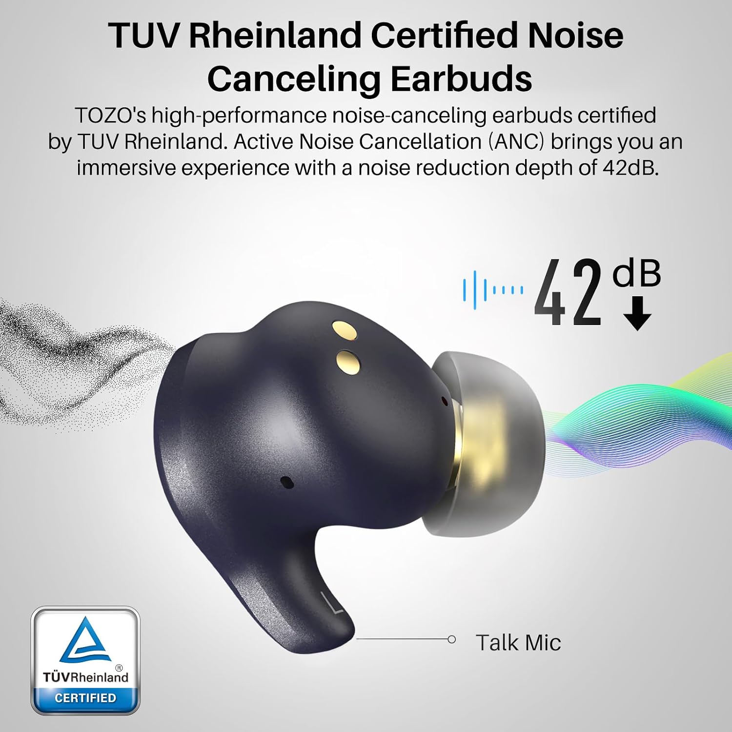 Thumbnail 2 de TOZO Golden X1 Wireless Earbuds: Hybrid Driver, LDAC & Hi-Res Audio with ANC