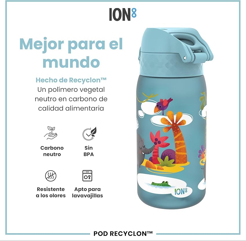 Detalle 1 de ion8 Botella de Agua 350 ml para niños
