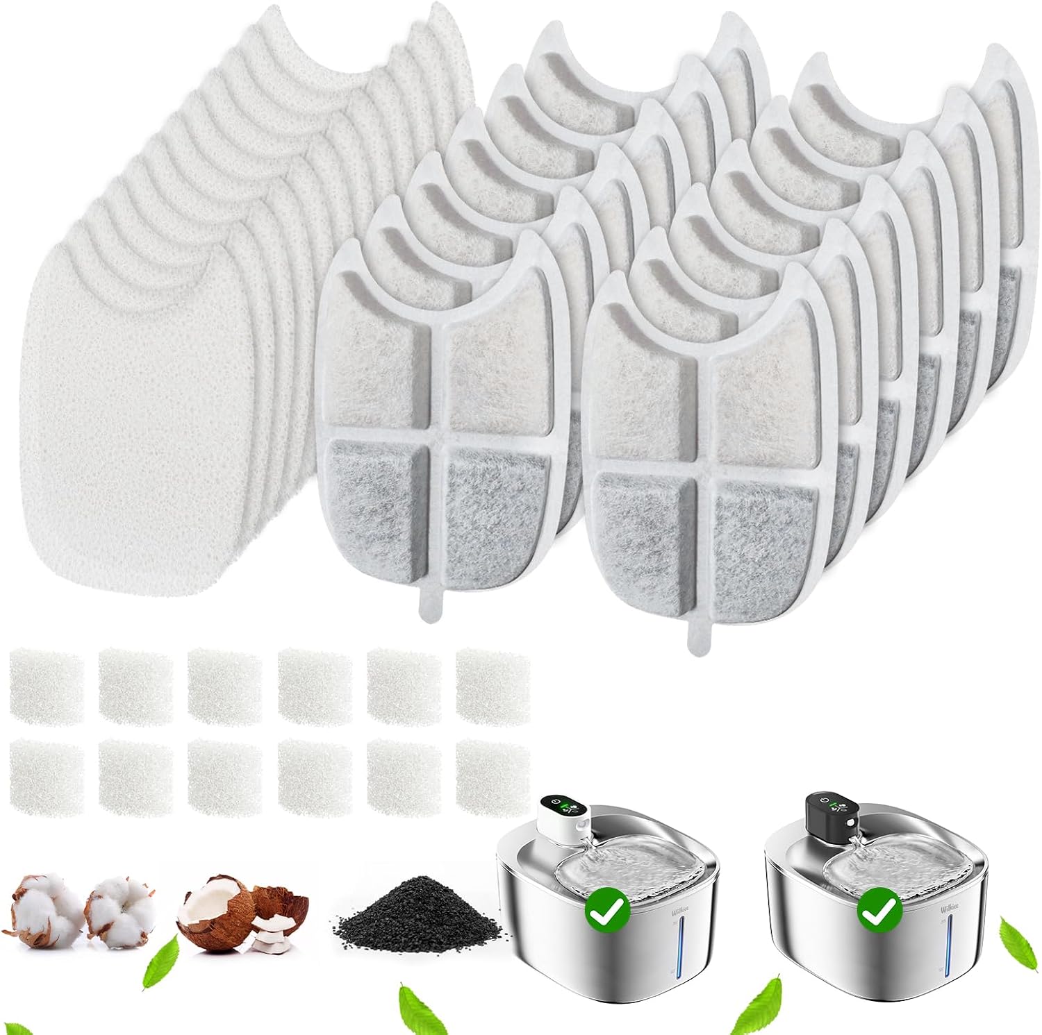 Detalle de WILKIEE WK00F10-EU-F12 filterset voor FS10 Plus, 6-laags filtratie