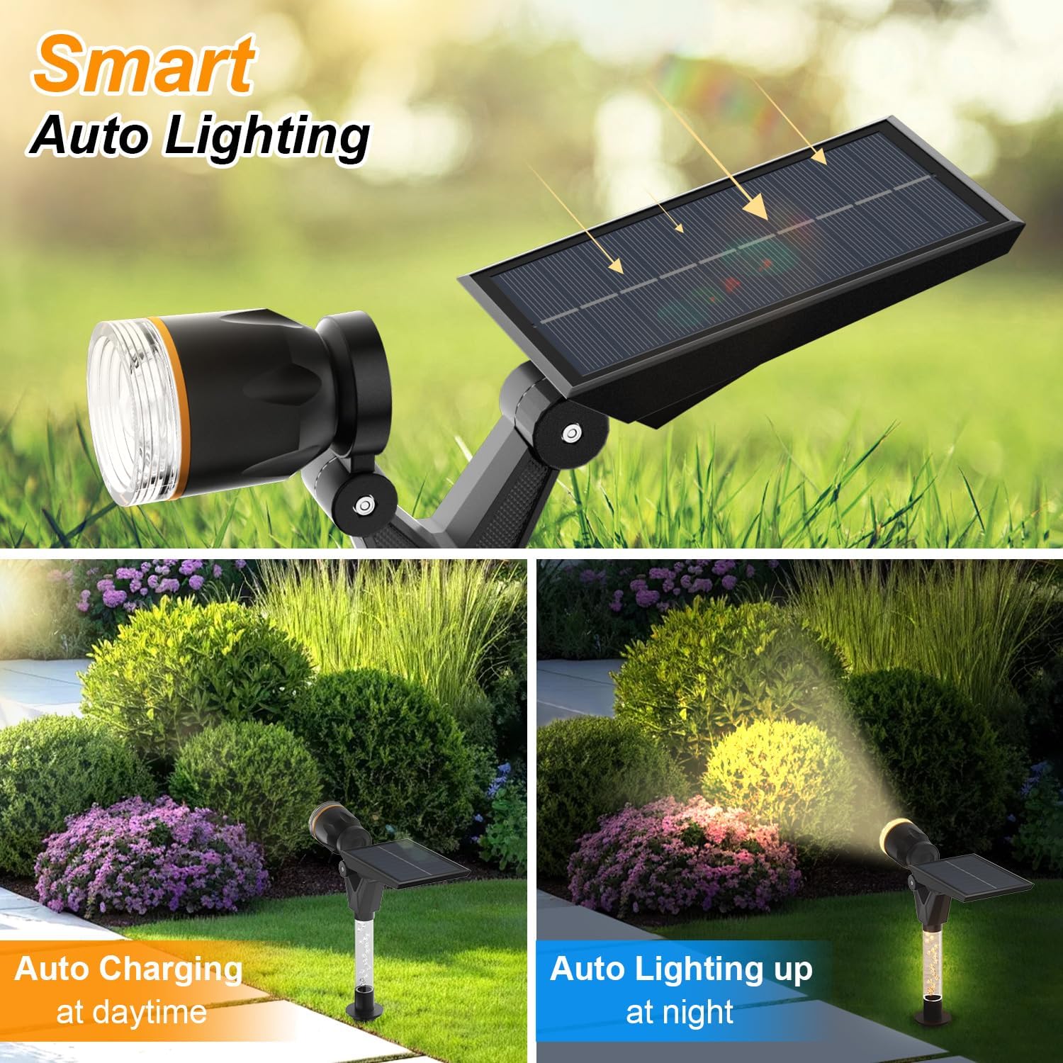 Thumbnail 5 de HAMLITE Solar Garden Spot Lights 6 Pack (Warm White) – IP65 outdoor solar spotlights for paths, walls and porches