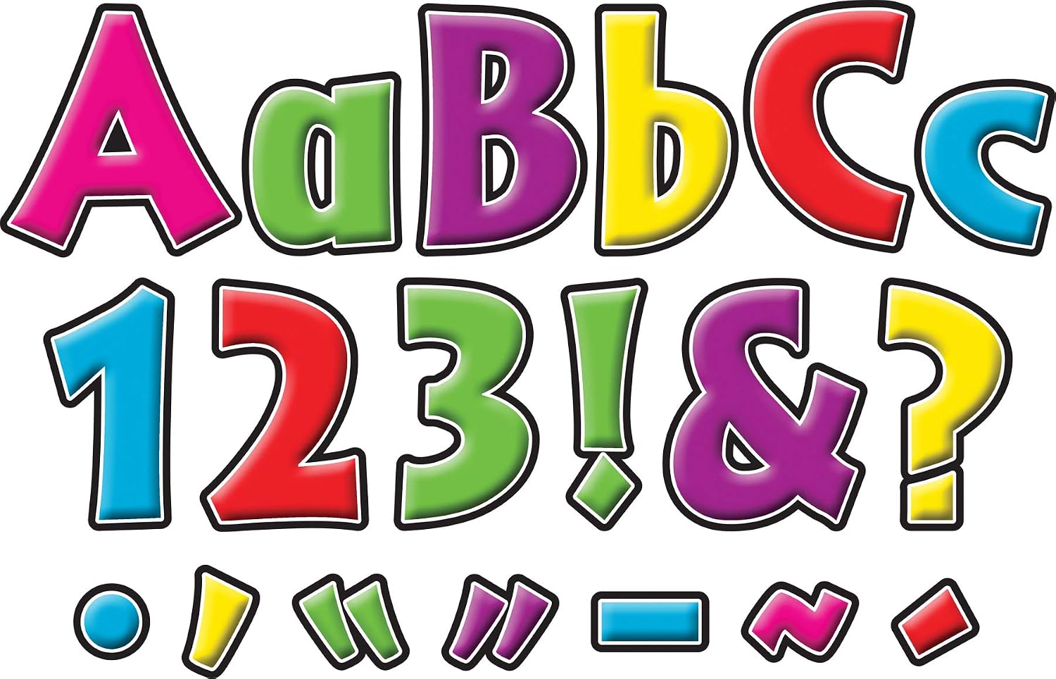 Detalle de Barker Creek Bulletin Board Letters 4-inch