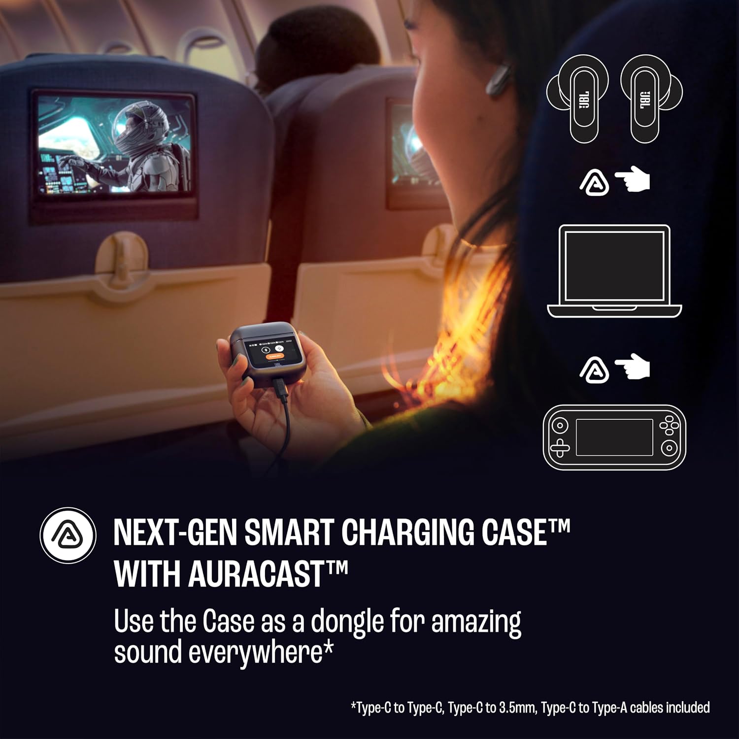 Detalle 2 de JBL wireless earbuds Tour Pro 3