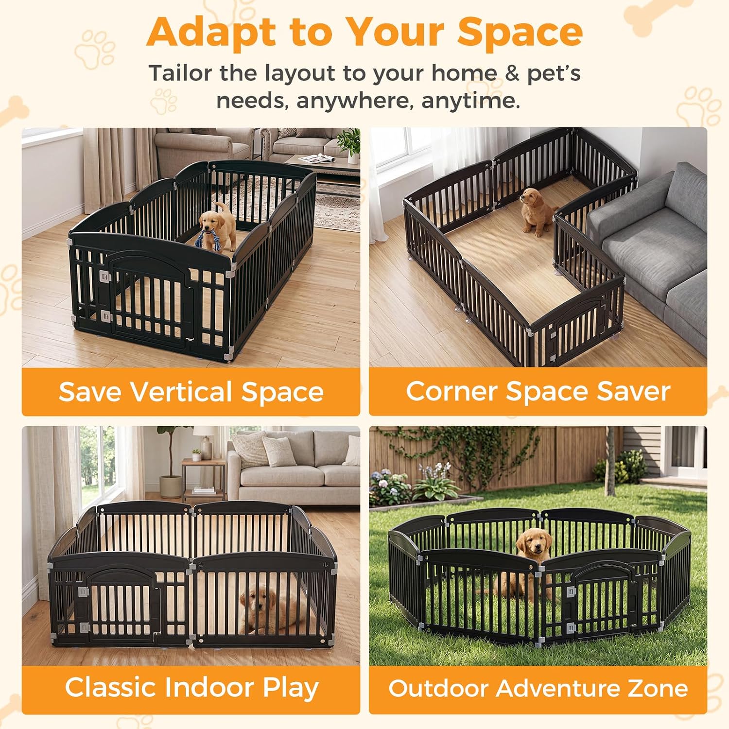 Thumbnail 6 de NEWBULIG Dog Playpen, 24-Inch