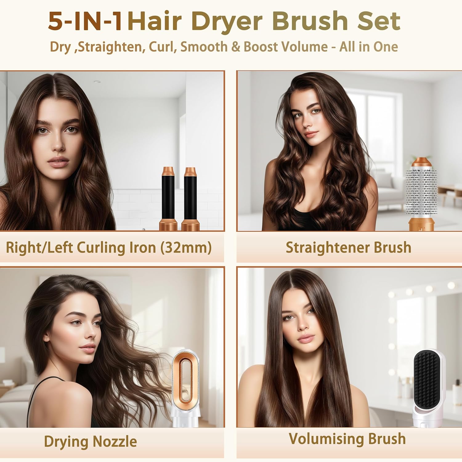 Thumbnail 1 de 5 in 1 Hair Styler Air Brush 136°C