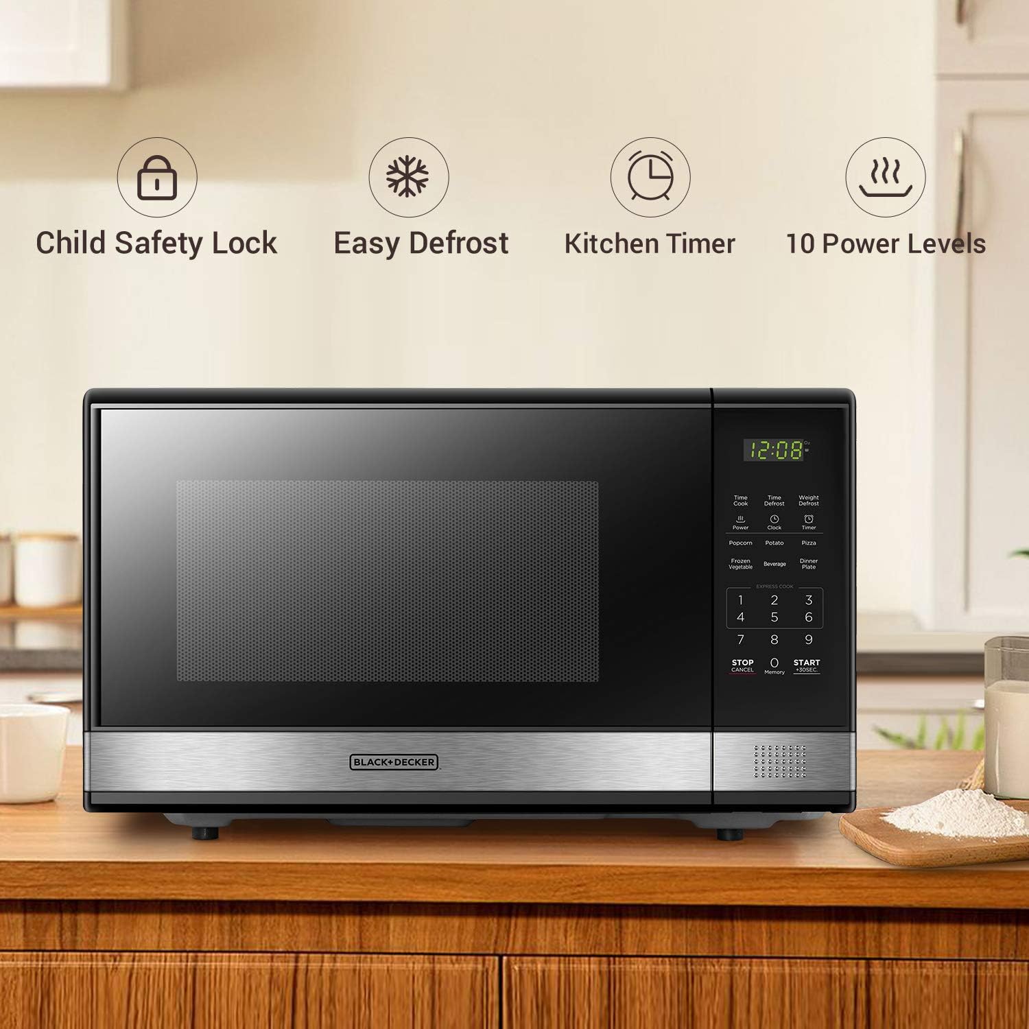 Thumbnail 2 de BLACK+DECKER EM031MB11 1.1 cu ft Microwave