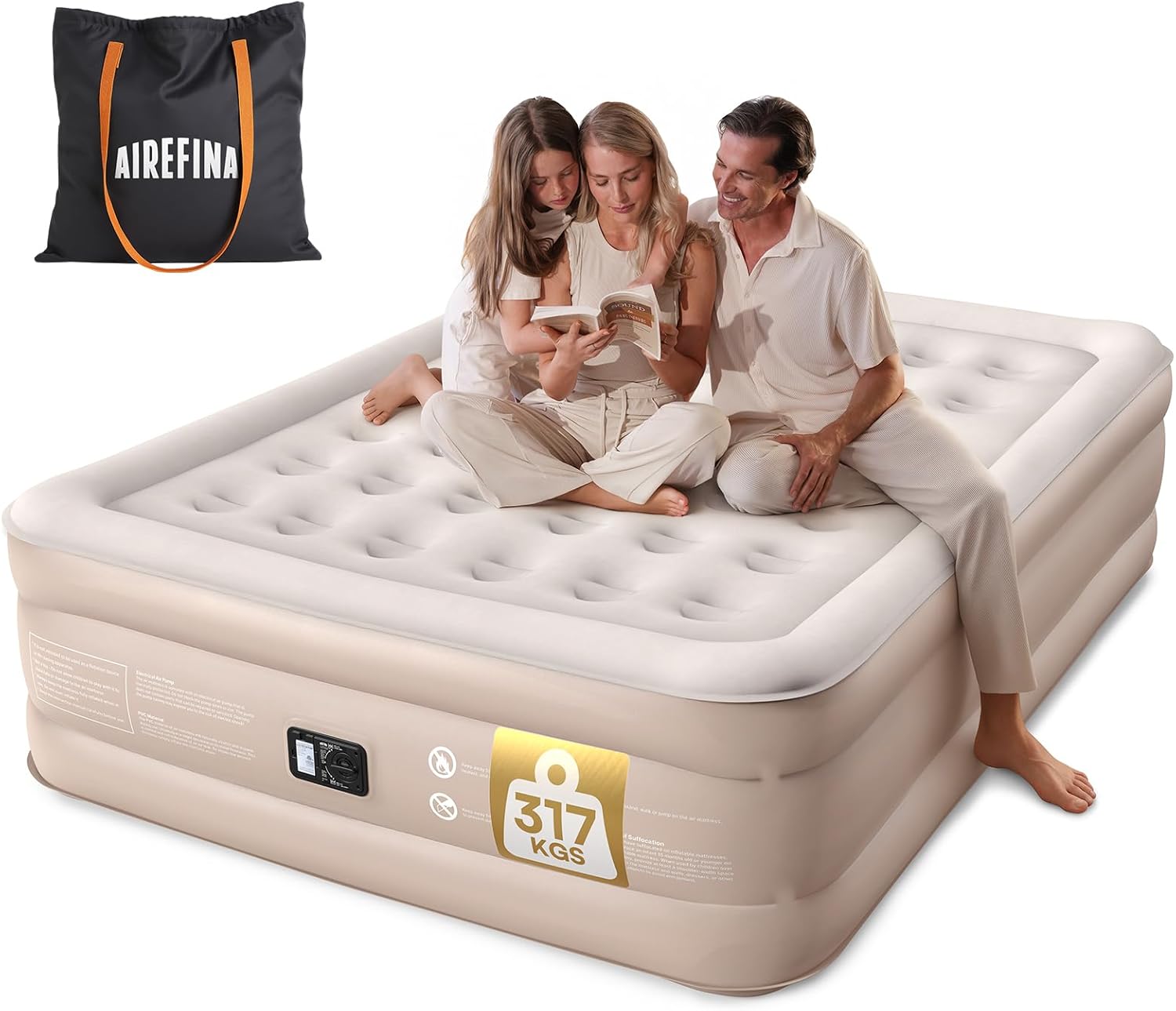 Thumbnail 6 de Airefina Inflatable Air Mattress King Size 203×152×46 cm