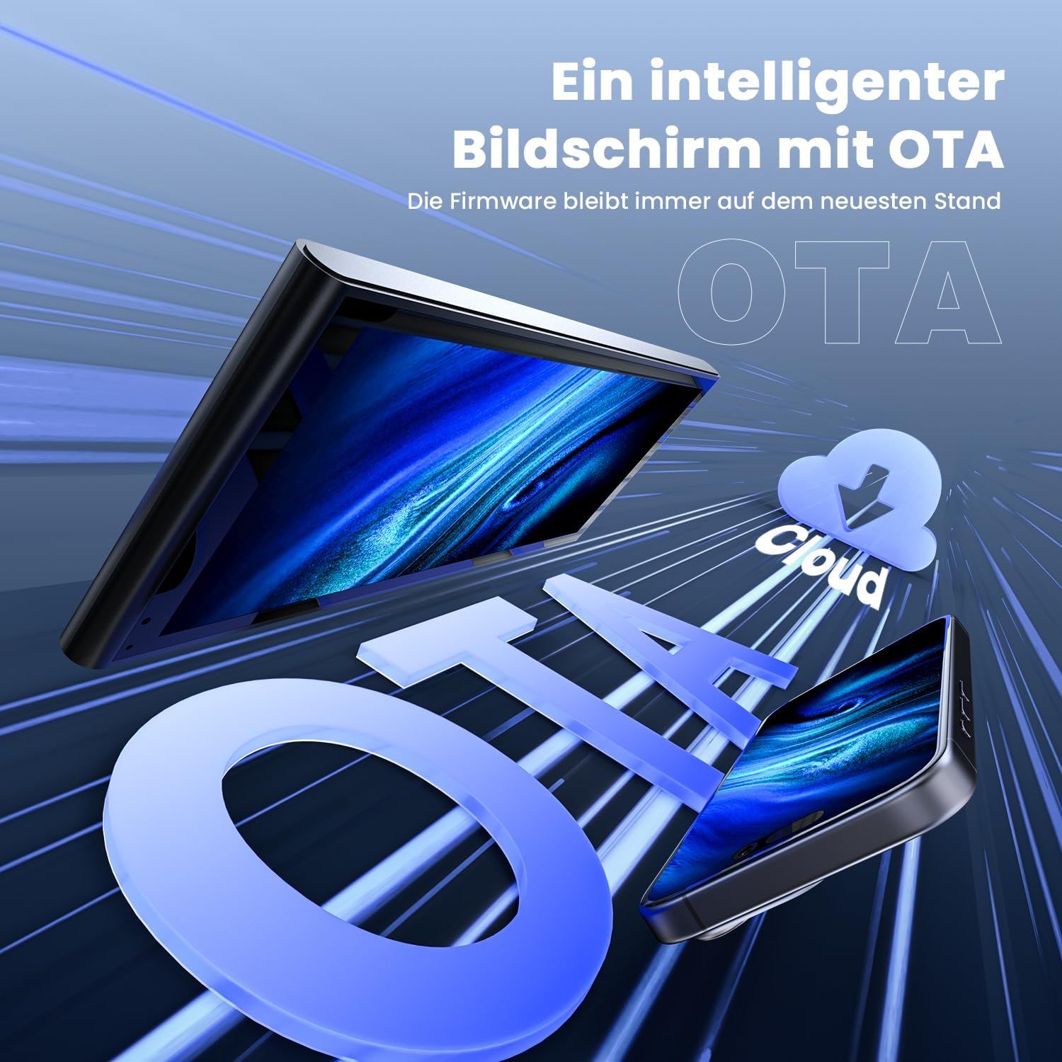 Thumbnail 6 de Krnua 9,26" CarPlay Display – Drahtloses CarPlay/Android Auto, OTA-Updates, Rückfahrkamera & Navigation