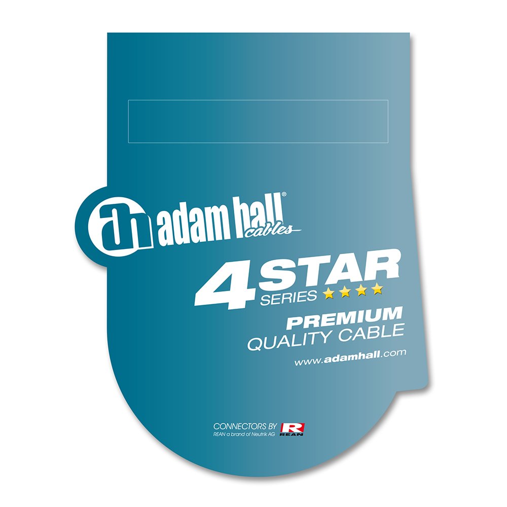 Detalle 2 de Adam Hall 4 Star Series Rean – kabel XLR męski–żeński 7,5 m, czarny