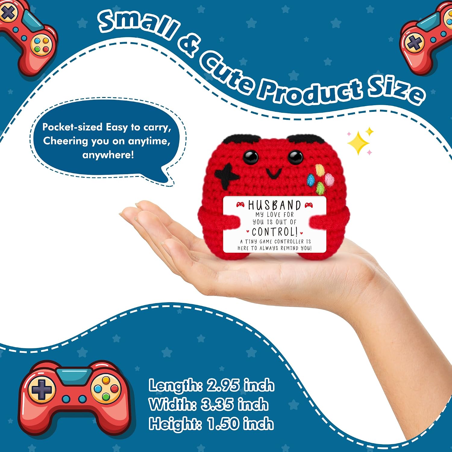 Detalle 2 de Busy Gaming Life Crochet Controller