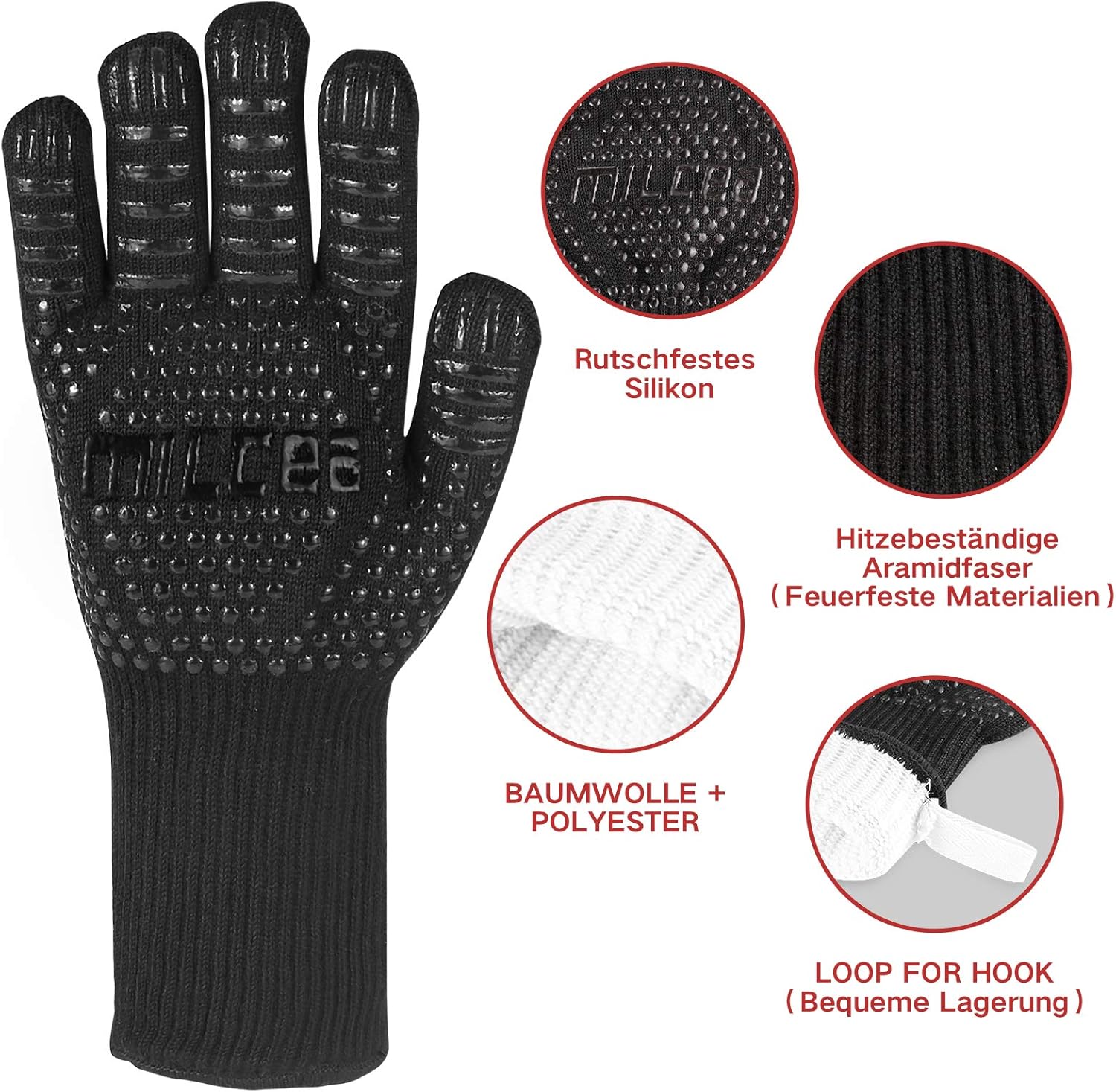 Thumbnail 5 de MILcea Gants de Barbecue 33 cm