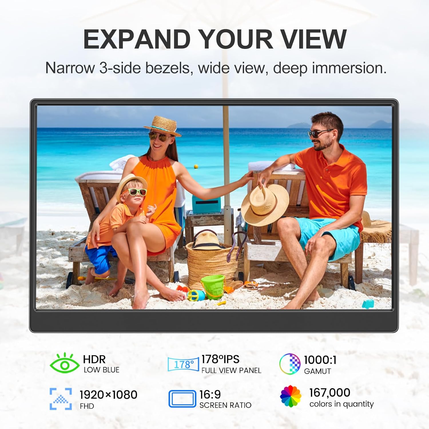 Detalle 2 de UFYQL 15.6-inch Portable Monitor ⚙