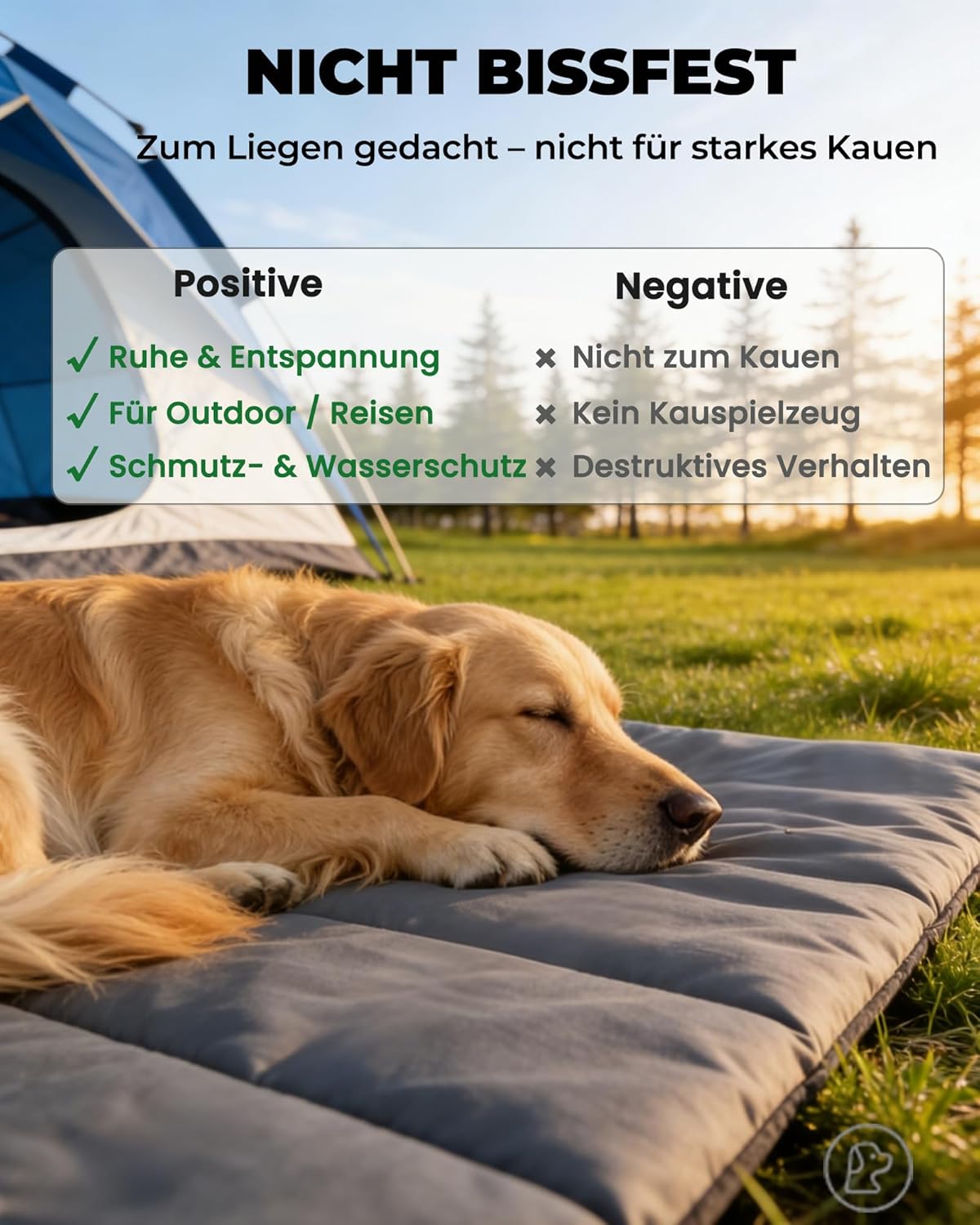 Thumbnail 2 de EpicRove Hundedecke unterwegs wasserdicht – rutschfeste 110 × 68 cm, waschbar, Grün