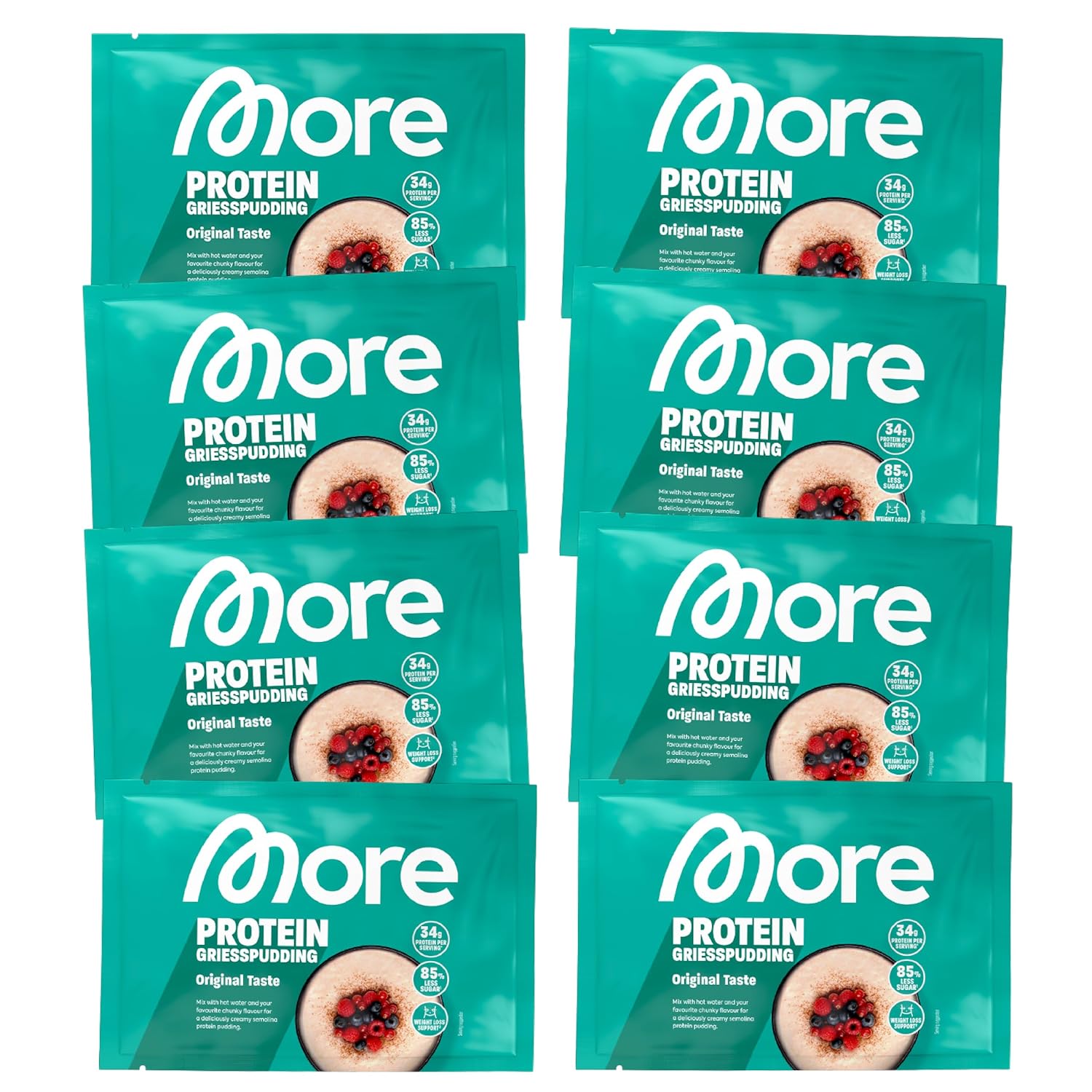 Thumbnail 6 de More Protein Grießpudding 2.0 – 13er Tray (13 × 60 g) mit 34 g Eiweiß pro Portion
