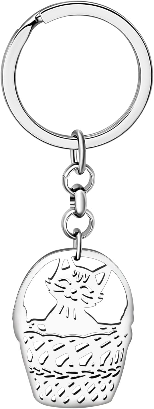 DUOWEI Cute Cat Keyring