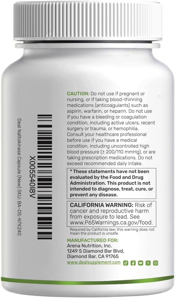 Thumbnail 6 de Nattokinase Supplement, 240 Veggie Capsules