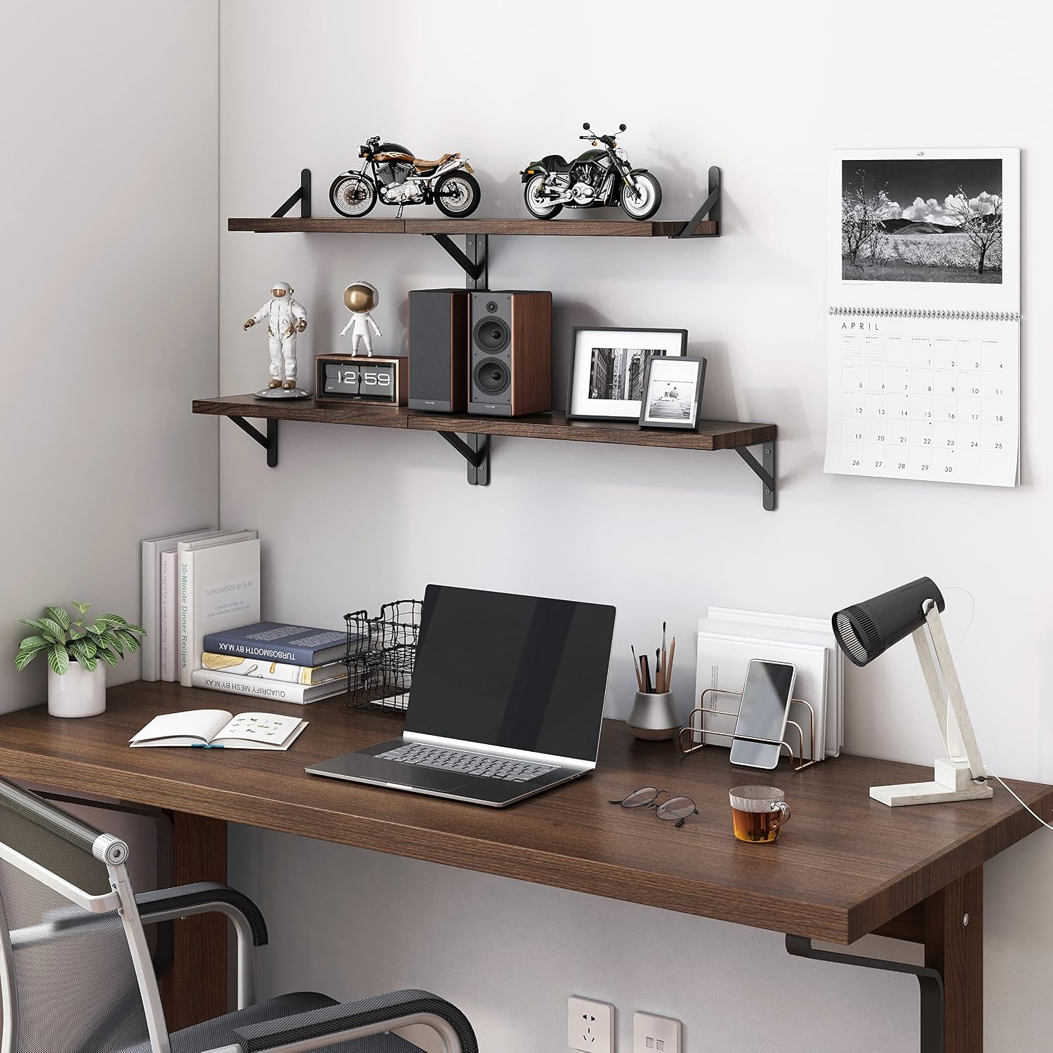 Thumbnail 4 de YGEOMER Floating Shelves Set of 4