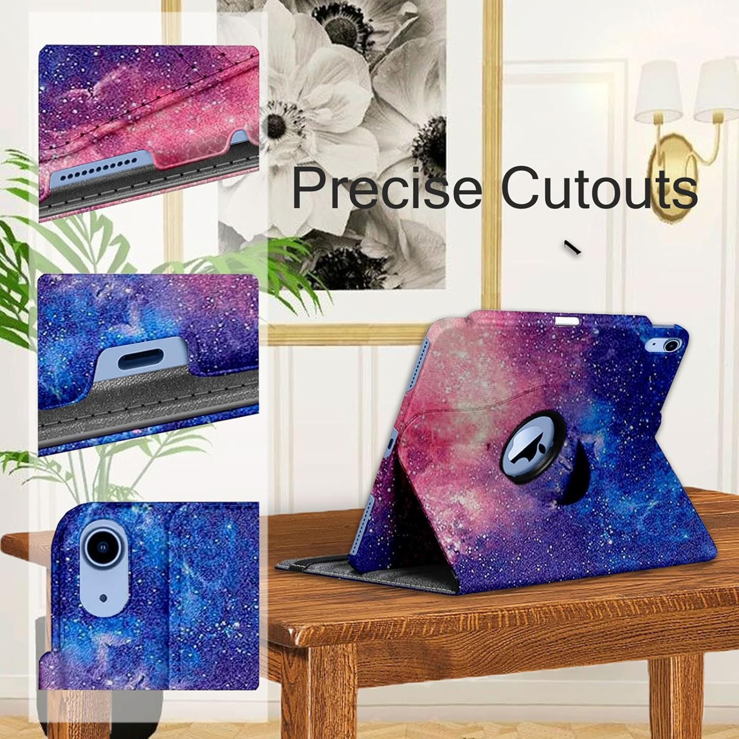 Thumbnail 6 de GALTD iPad A16 Case (10.9-inch & 11-inch) with Auto Wake/Sleep, Pencil Holder and 360° Rotating Stand