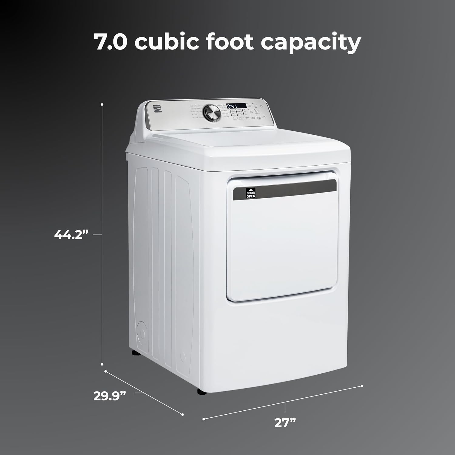Detalle de Kenmore 7.0 cu. ft. Front Load Gas Dryer with Smart Sensor Drying