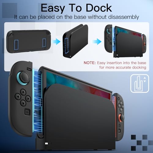 Detalle de JETech Custodia Sottile Dockable per Nintendo Switch 2, Nero