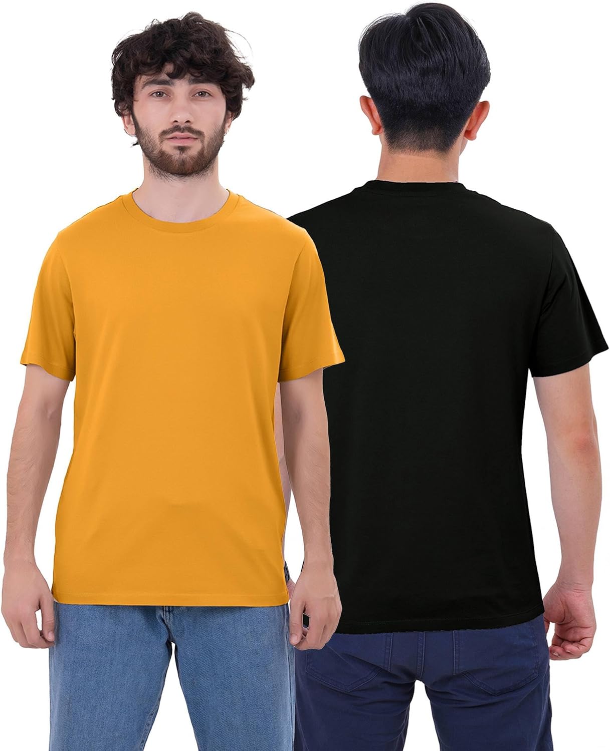 Thumbnail 2 de 6er Pack Herren T-Shirts aus 100% Baumwolle – Rundhals, vorgeshrumpft und strapazierfähig