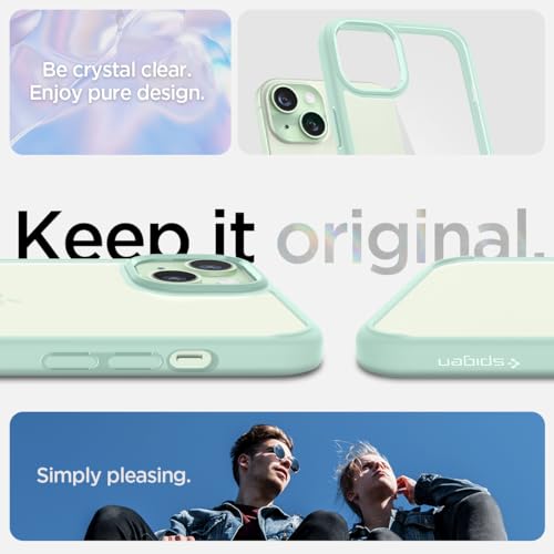 Detalle de Spigen coque iPhone 15 anti-jaune