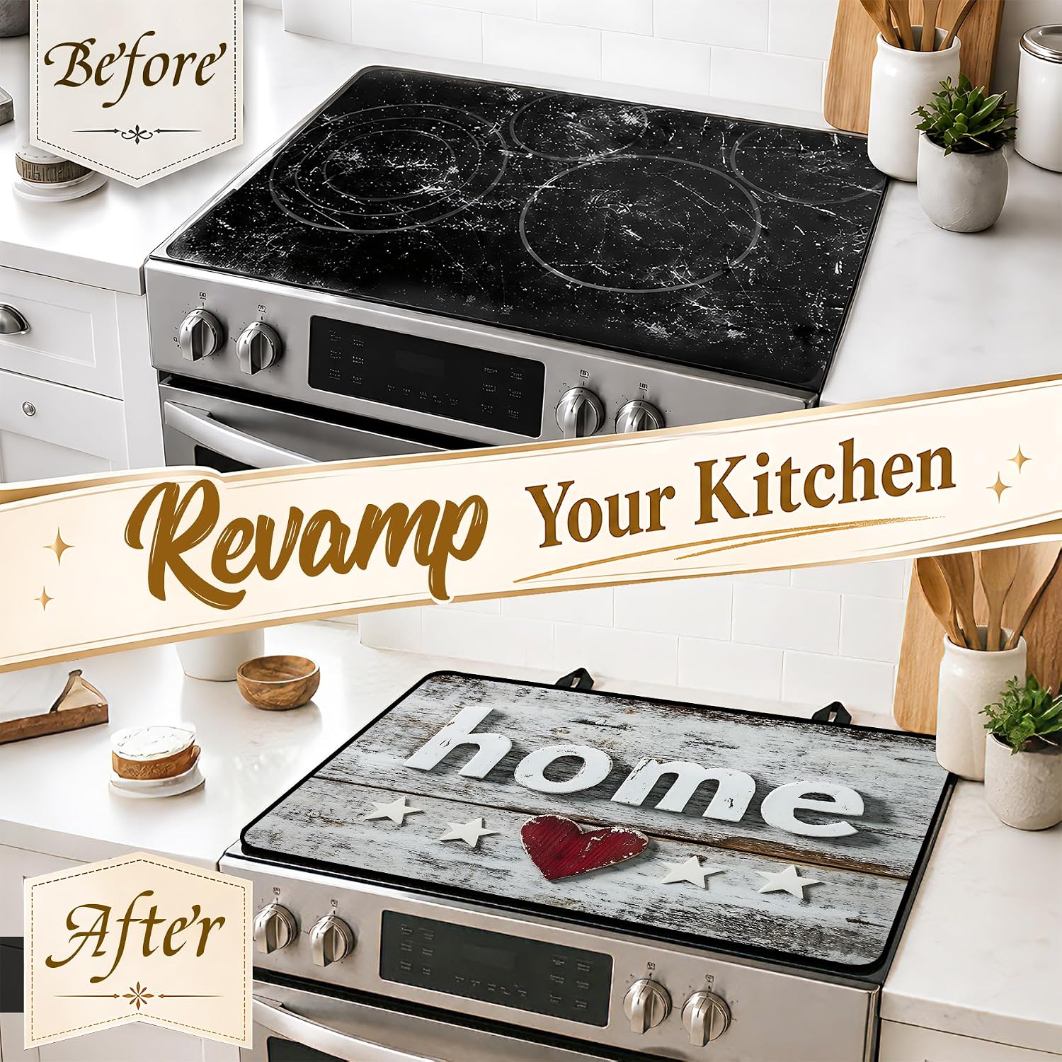 Detalle de seewan Diatomite Electric Stove Top Cover, Scratch-Resistant Cooktop Mat