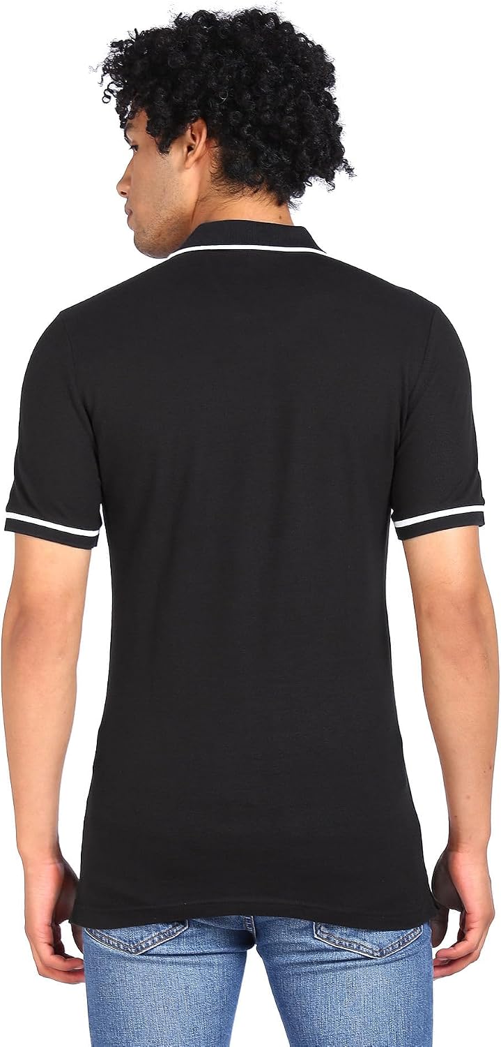 Thumbnail 3 de Calvin Klein Jeans J30J315603 Men’s Slim Tipping Polo Shirt, Black, XS