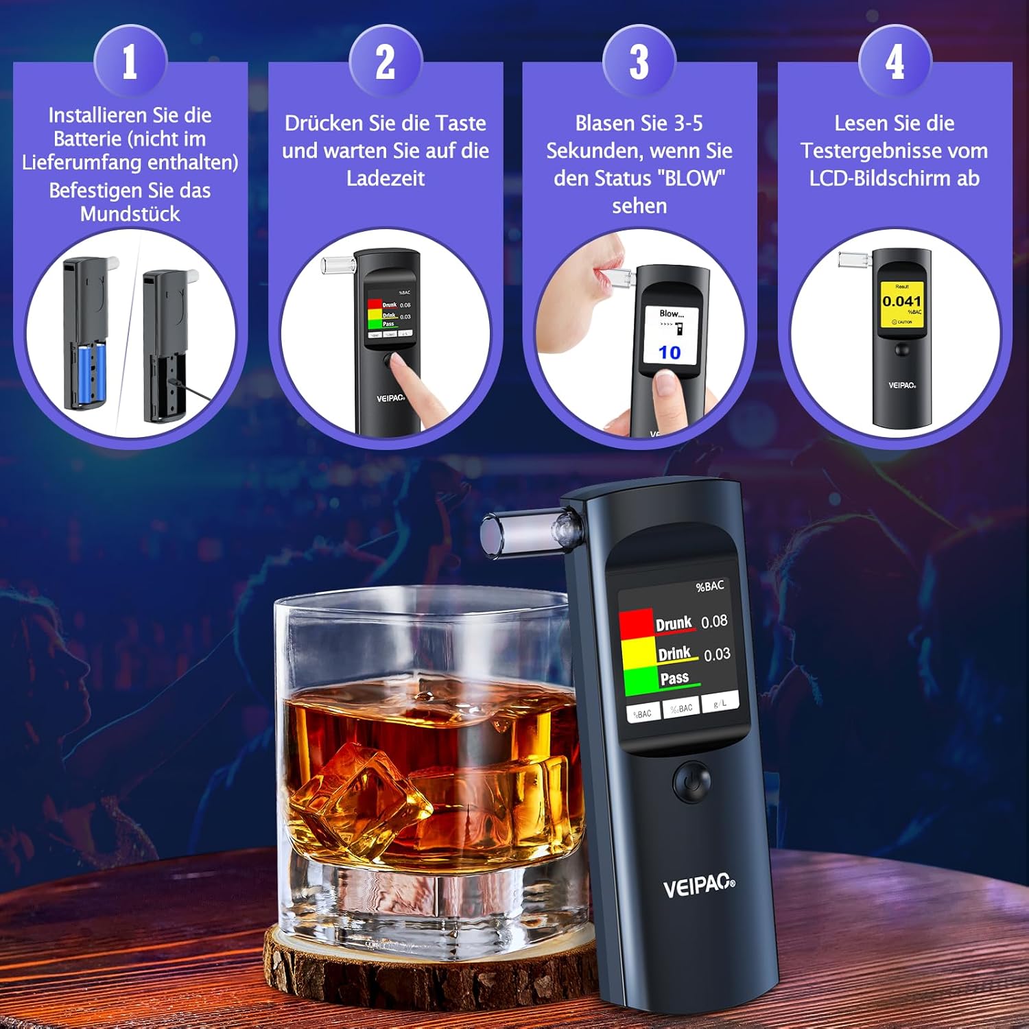 Thumbnail 4 de Alcoholímetro portátil homologado 11 boquillas