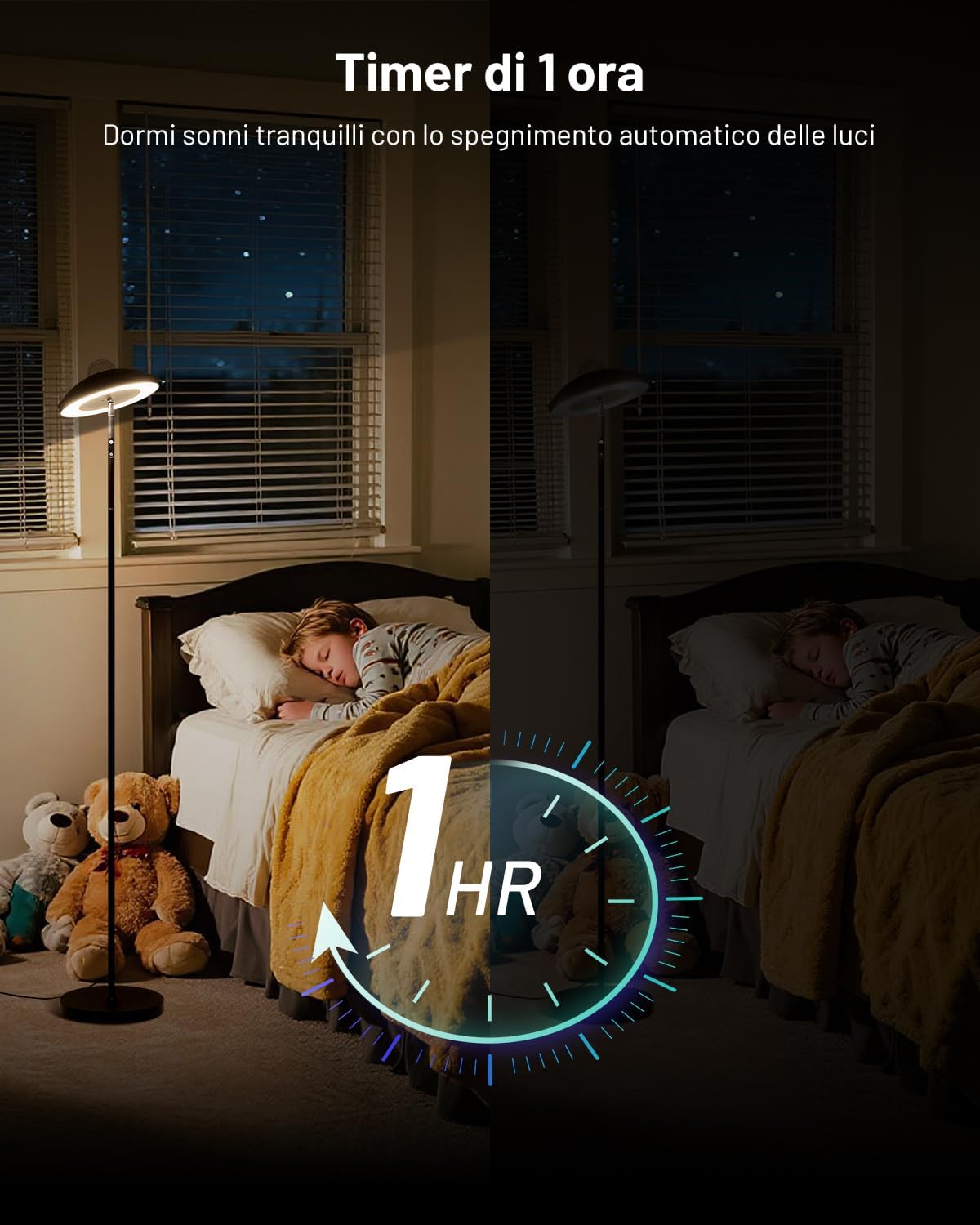 Thumbnail 6 de Lampada da Terra LED con Proiettore Stellare RGB e Telecomando – Dinoho 2-in-1, 15W, 1300LM, dimmerabile 3000K–6000K