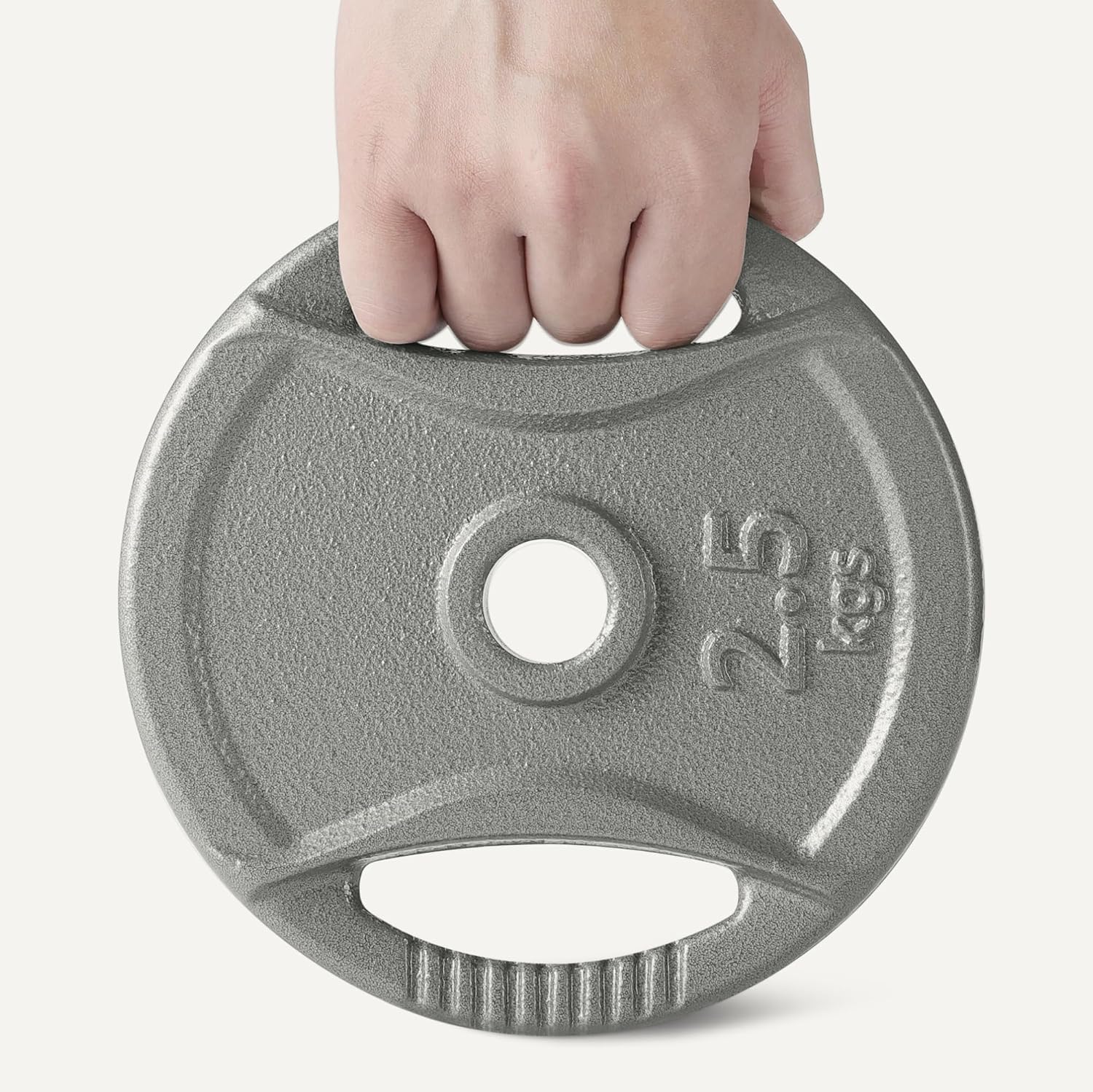 Thumbnail 2 de Amazon Basics 2.5cm Grip Cast Iron Weight Plates 2.5cm Grip cast iron weight plates