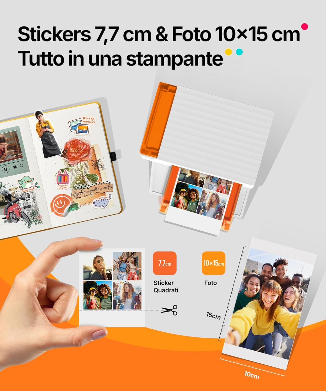 Thumbnail 1 de Liene Amber M110: Stampante Fotografica Portatile con Doppio Vano per Smartphone