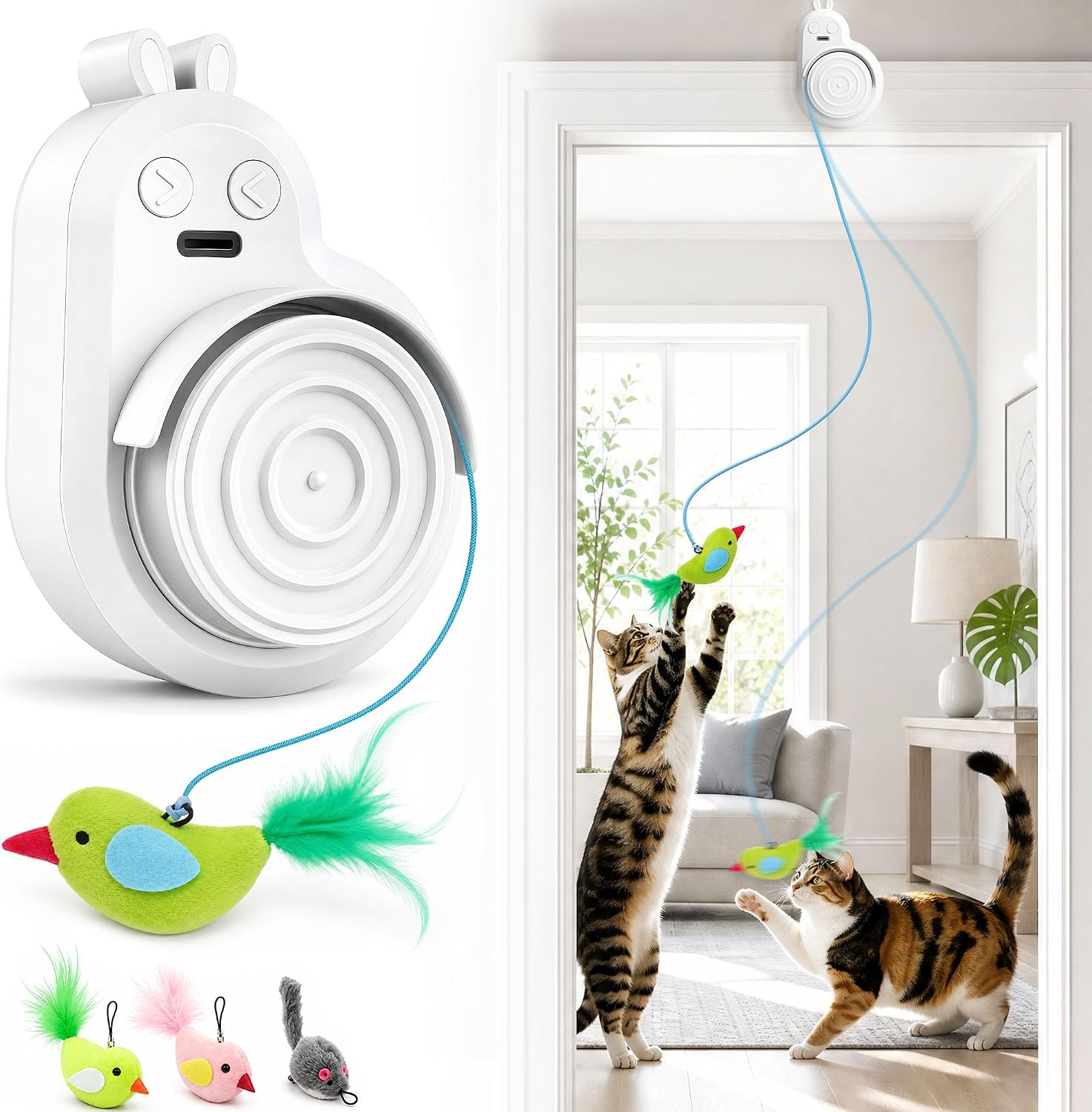 Detalle de CATPICK Automatic Doorway Cat Toy, Rechargeable