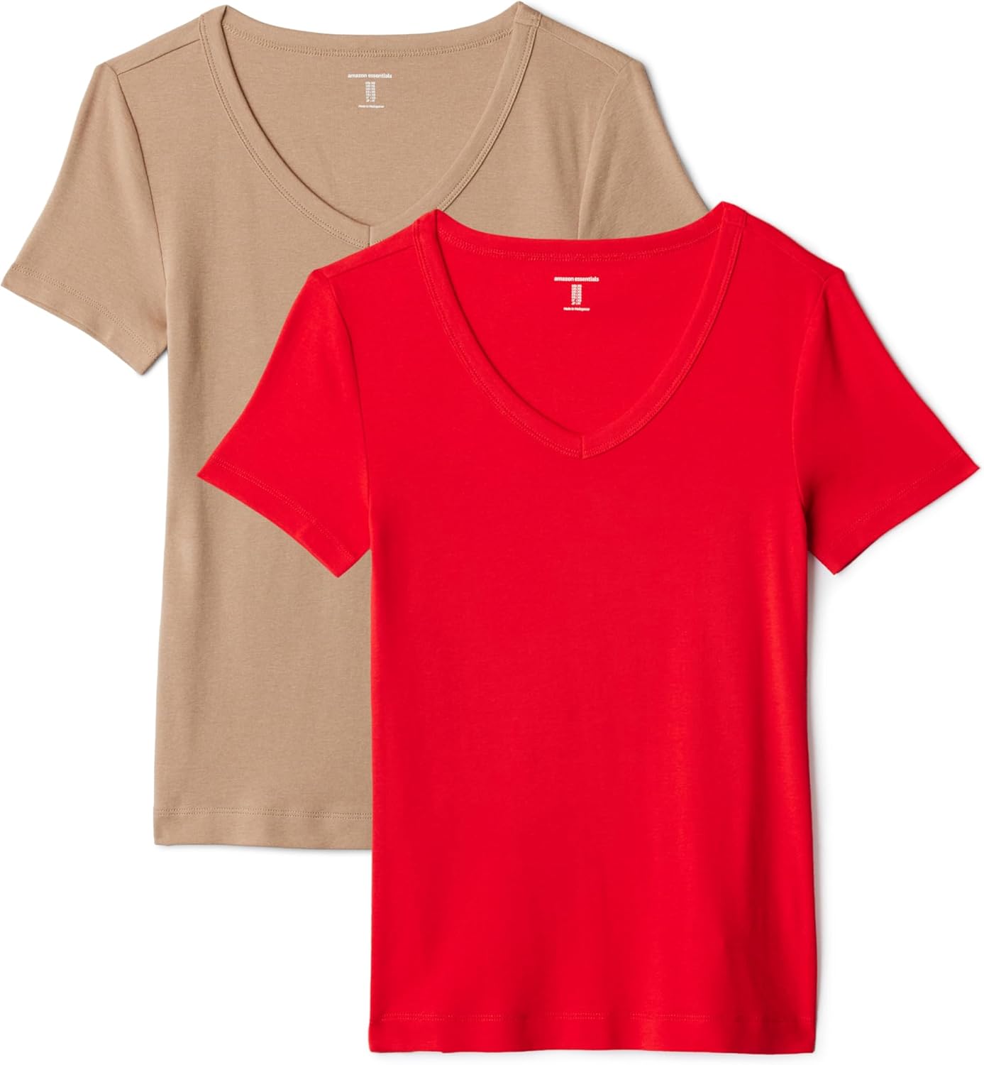 Thumbnail 6 de Amazon Essentials Women’s Slim-Fit Short-Sleeve V-Neck T-Shirt