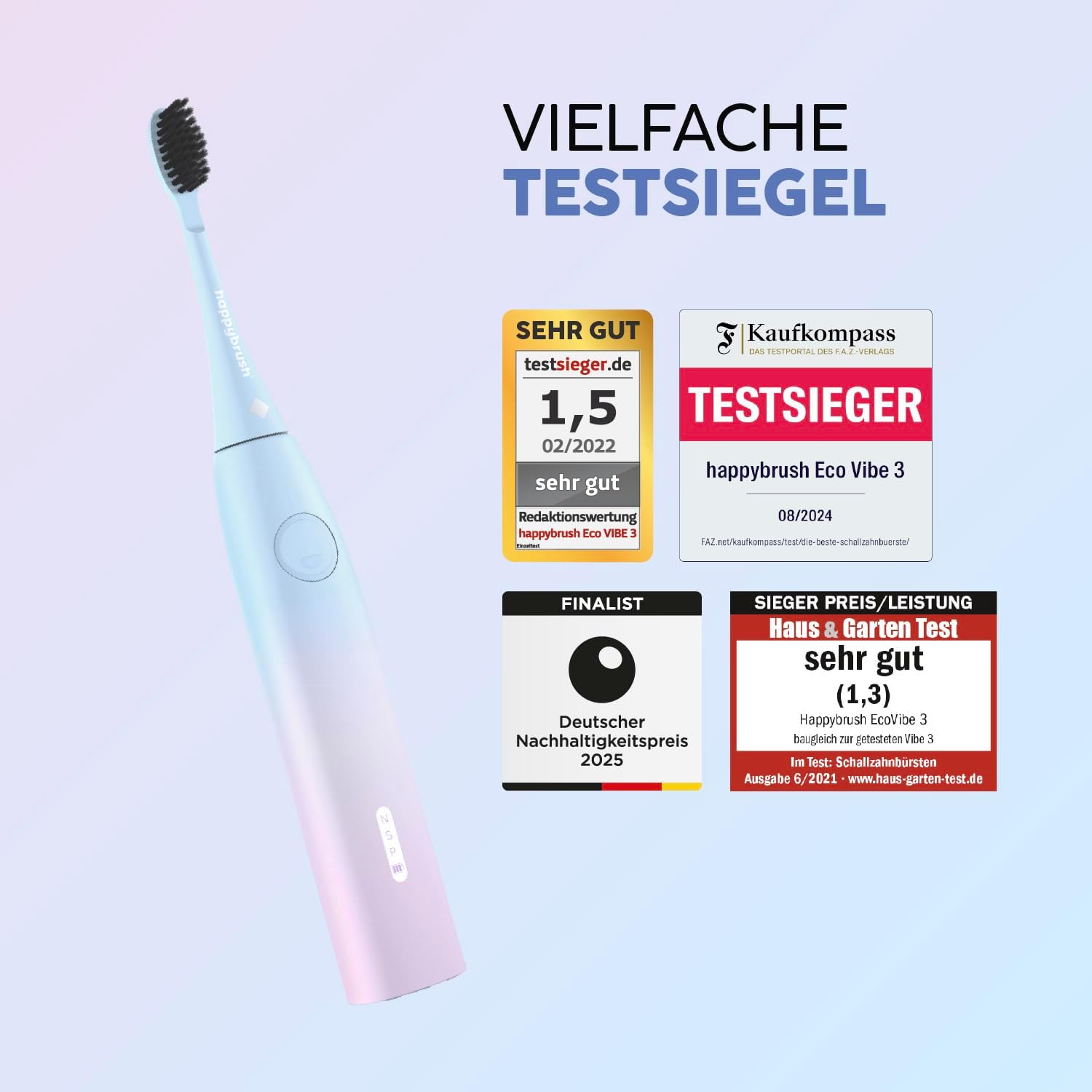 Thumbnail 2 de happybrush Schallzahnbürste Eco Vibe 3