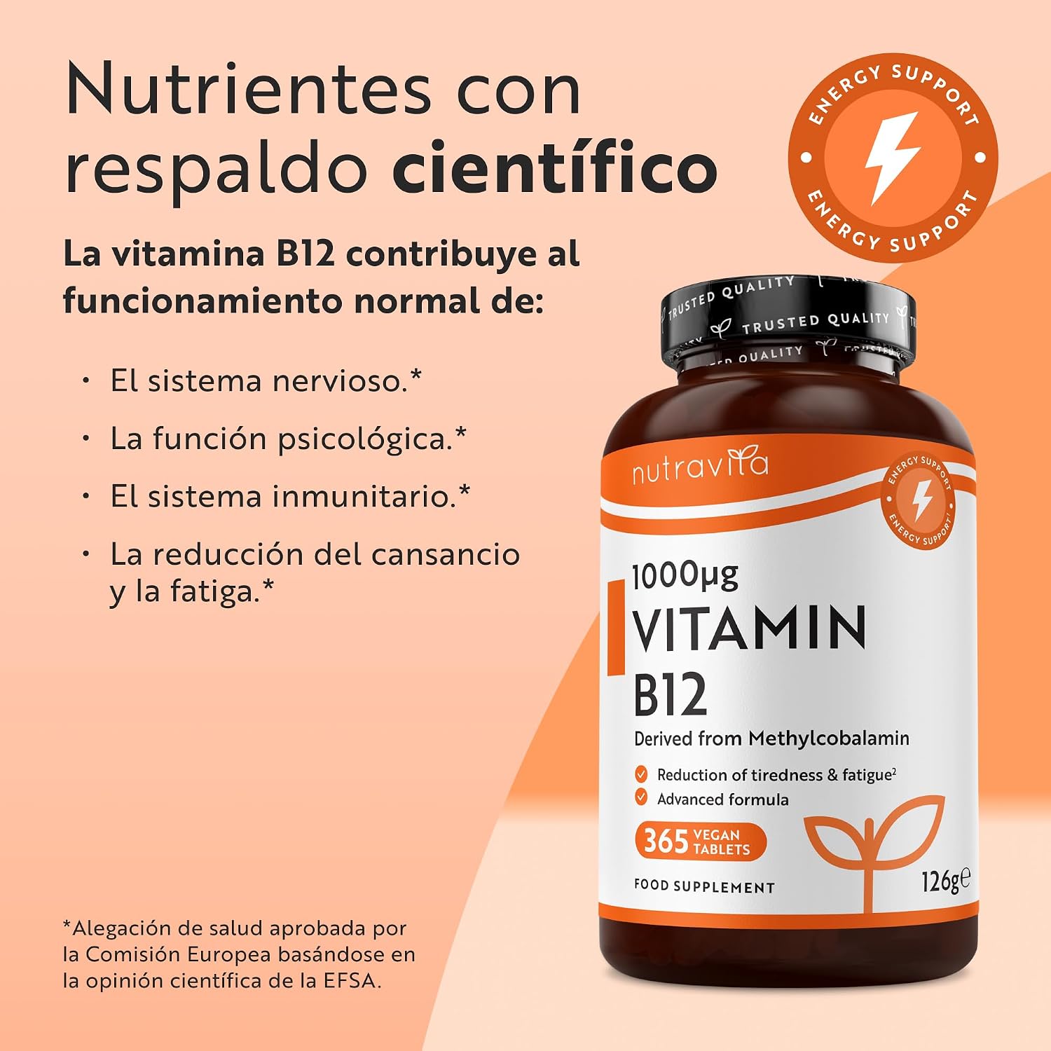 Detalle 2 de Nutravita Vitamina B12 1000mcg 365 tabletas