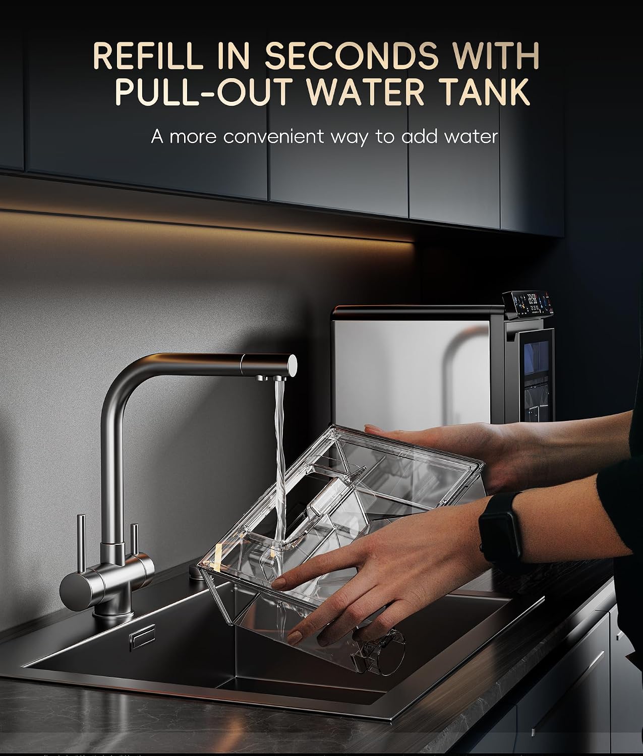 Thumbnail 3 de ecozy Nugget Ice Maker, 44 lbs/24H