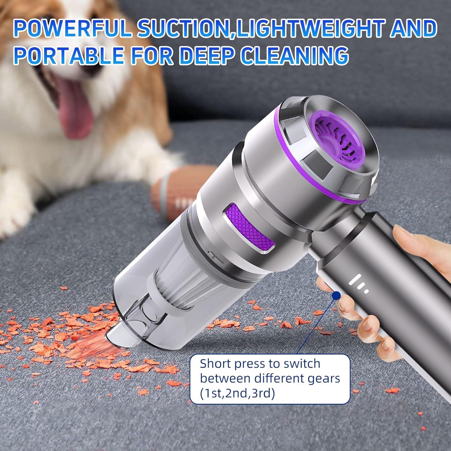 Detalle 2 de Higoom 4 in 1 cordless vacuum 22000Pa