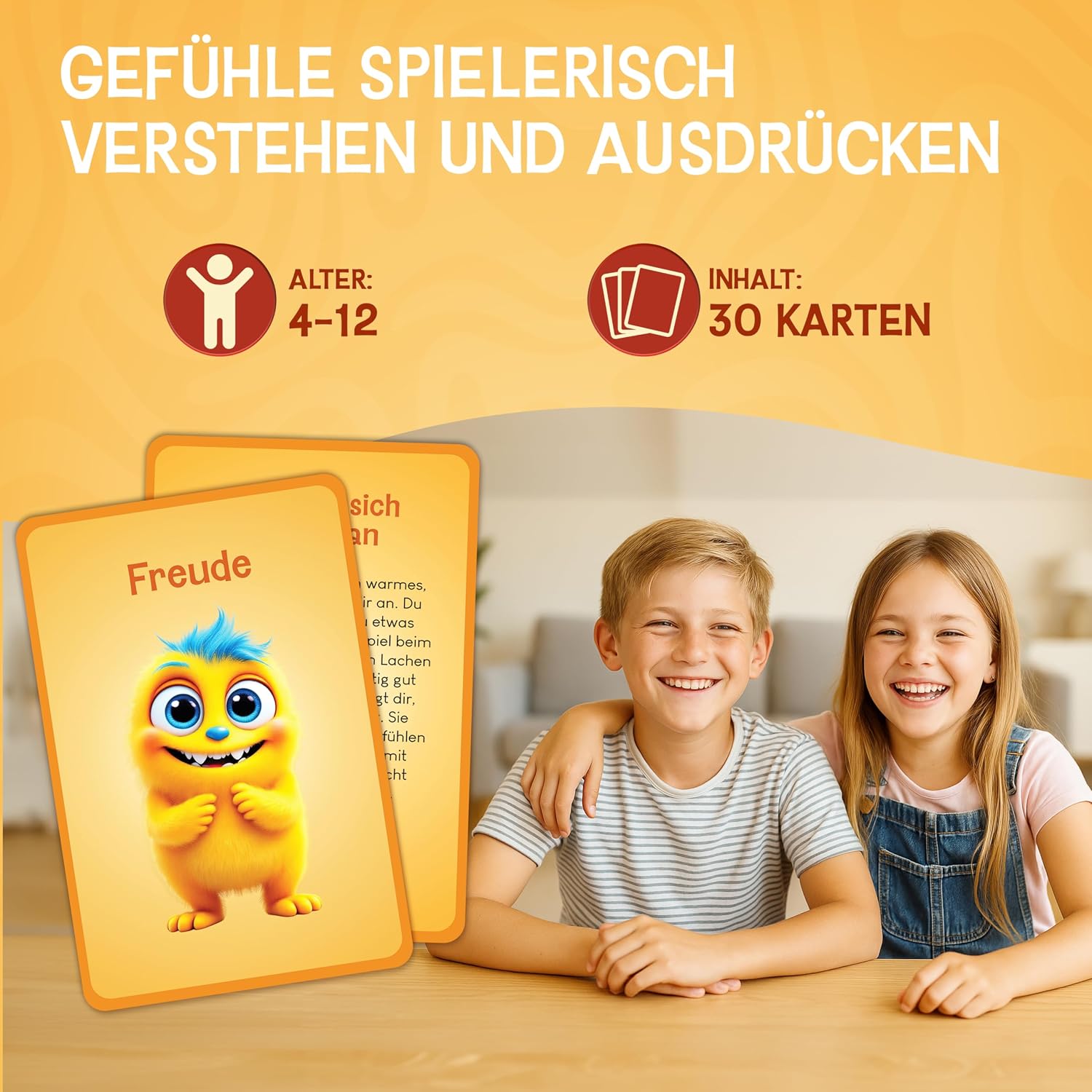 Detalle 2 de LIKARTO Gefühlskarten 30 Stück 🎴