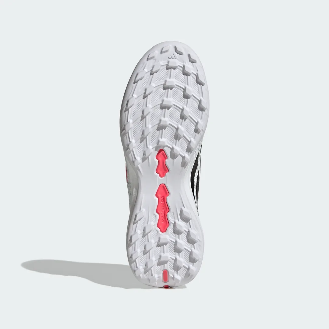 Detalle 2 de Bota de fútbol Adidas Predator League moqueta con lengüeta plegable – Blanco