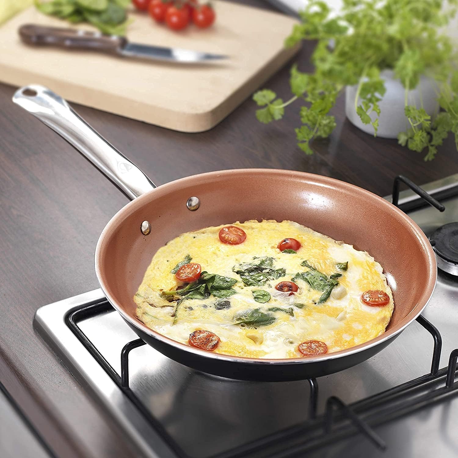 Thumbnail 3 de Home Icon 26cm Ceramic Non Stick Frying Pan