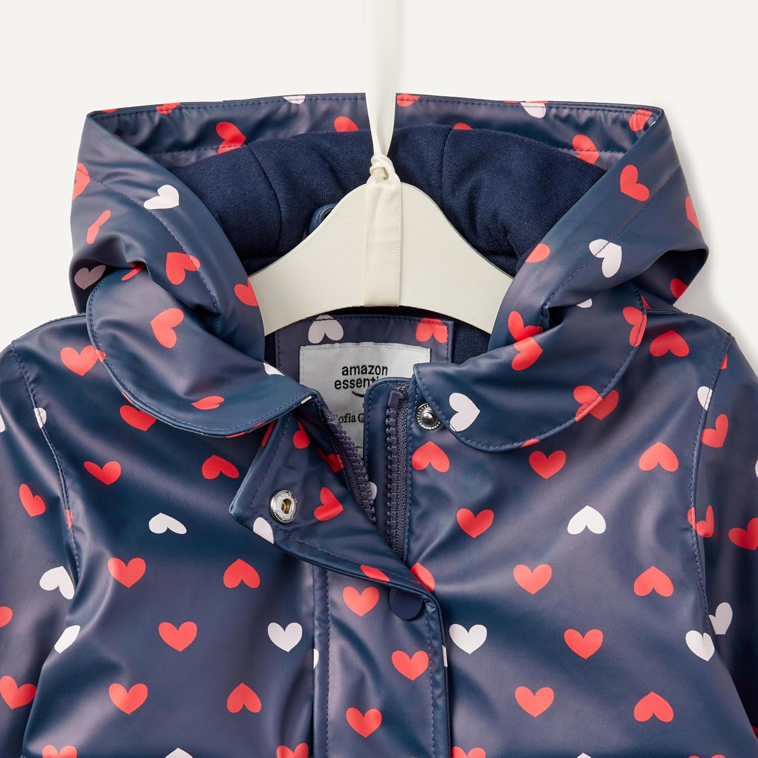 Detalle de Amazon Essentials x Sofia Grainge Toddler and Baby Girls' Water-Repellent Rain Jacket