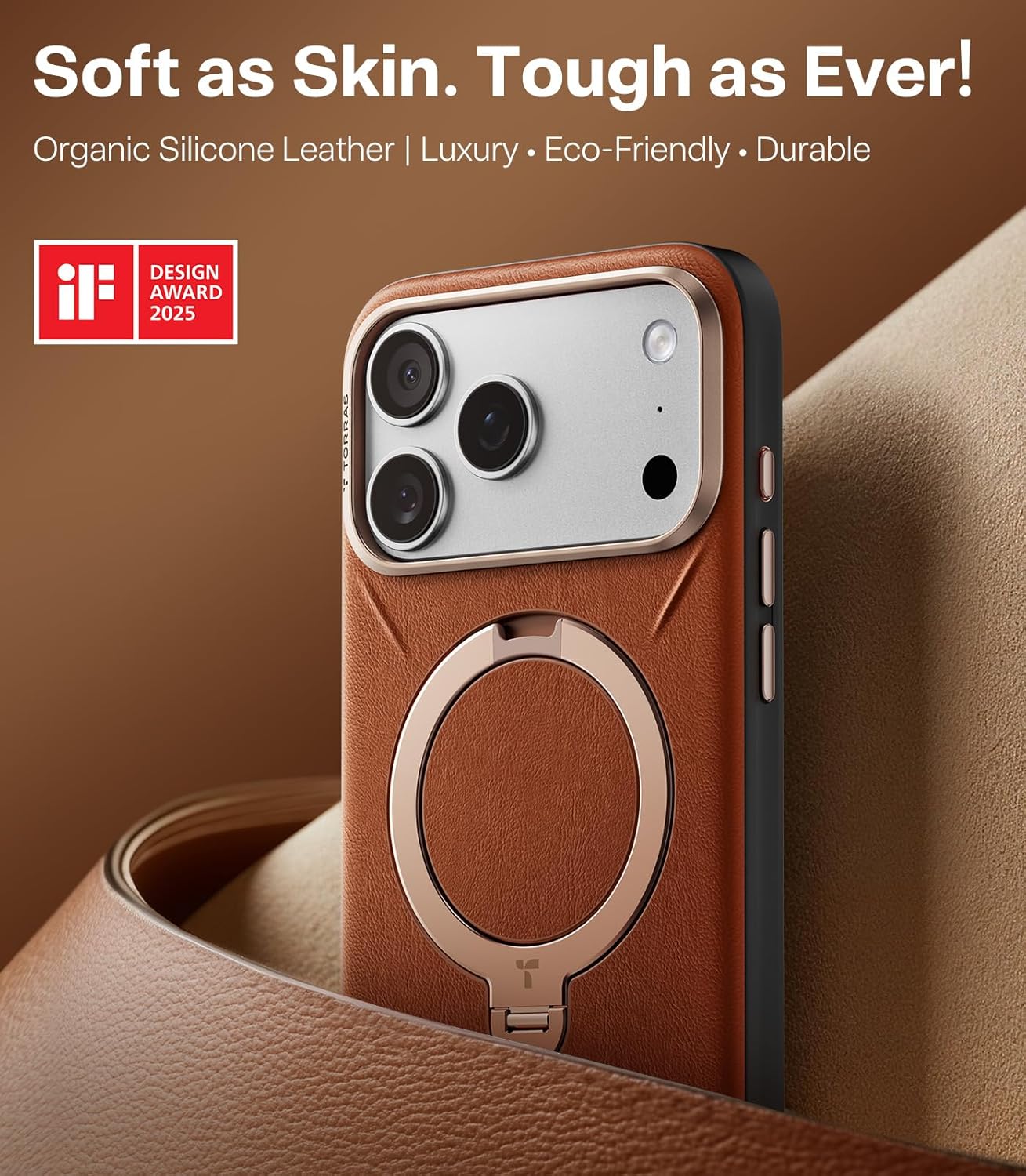 Detalle 2 de TORRAS Q3 VegSkin for iPhone 17 Pro Max case