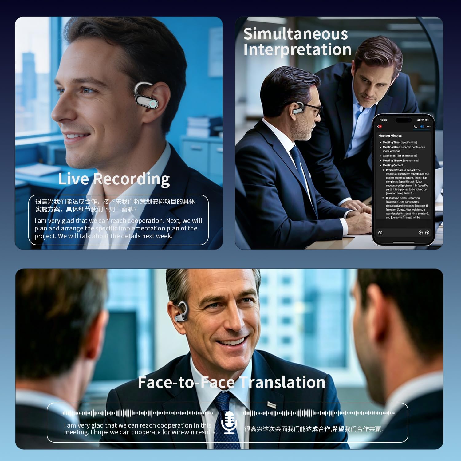 Thumbnail 5 de AI Translation Earbuds Real Time Translator