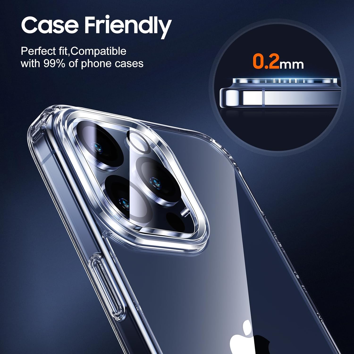 Thumbnail 5 de UniqueMe iPhone 15 Pro Camera Lens Protector 3-Pack
