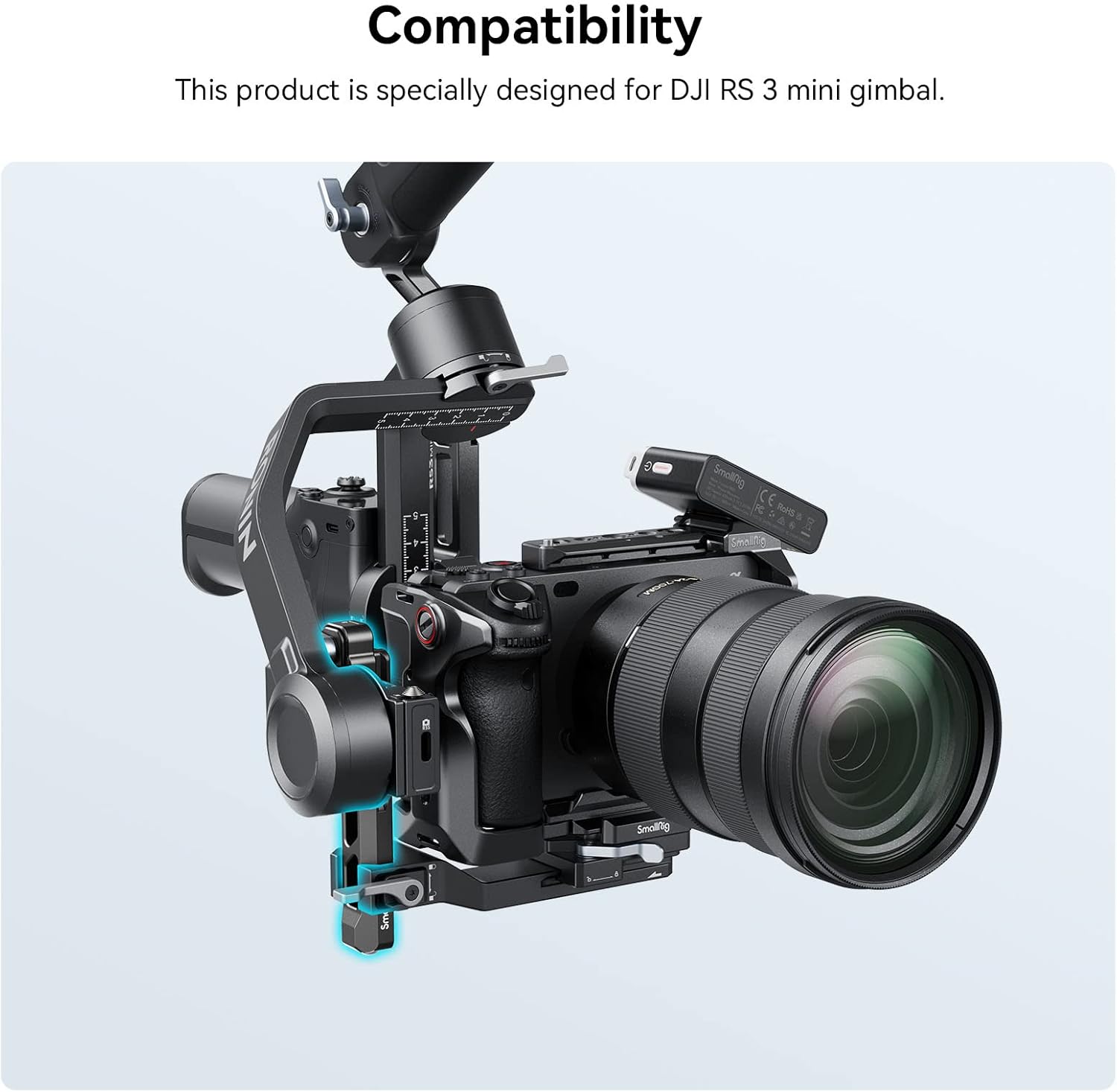 Thumbnail 1 de SmallRig RS 3 Mini Bras Vertical Étendu (4196) – Plaque de Montage d’Extension pour DJI RS 3 Mini