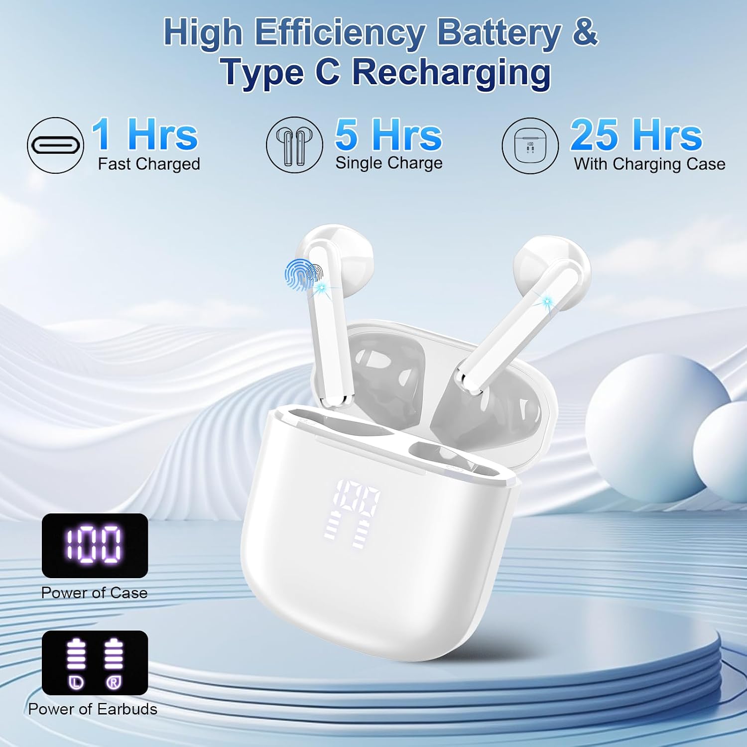 Detalle de AI Translation Earbuds, 165 Languages